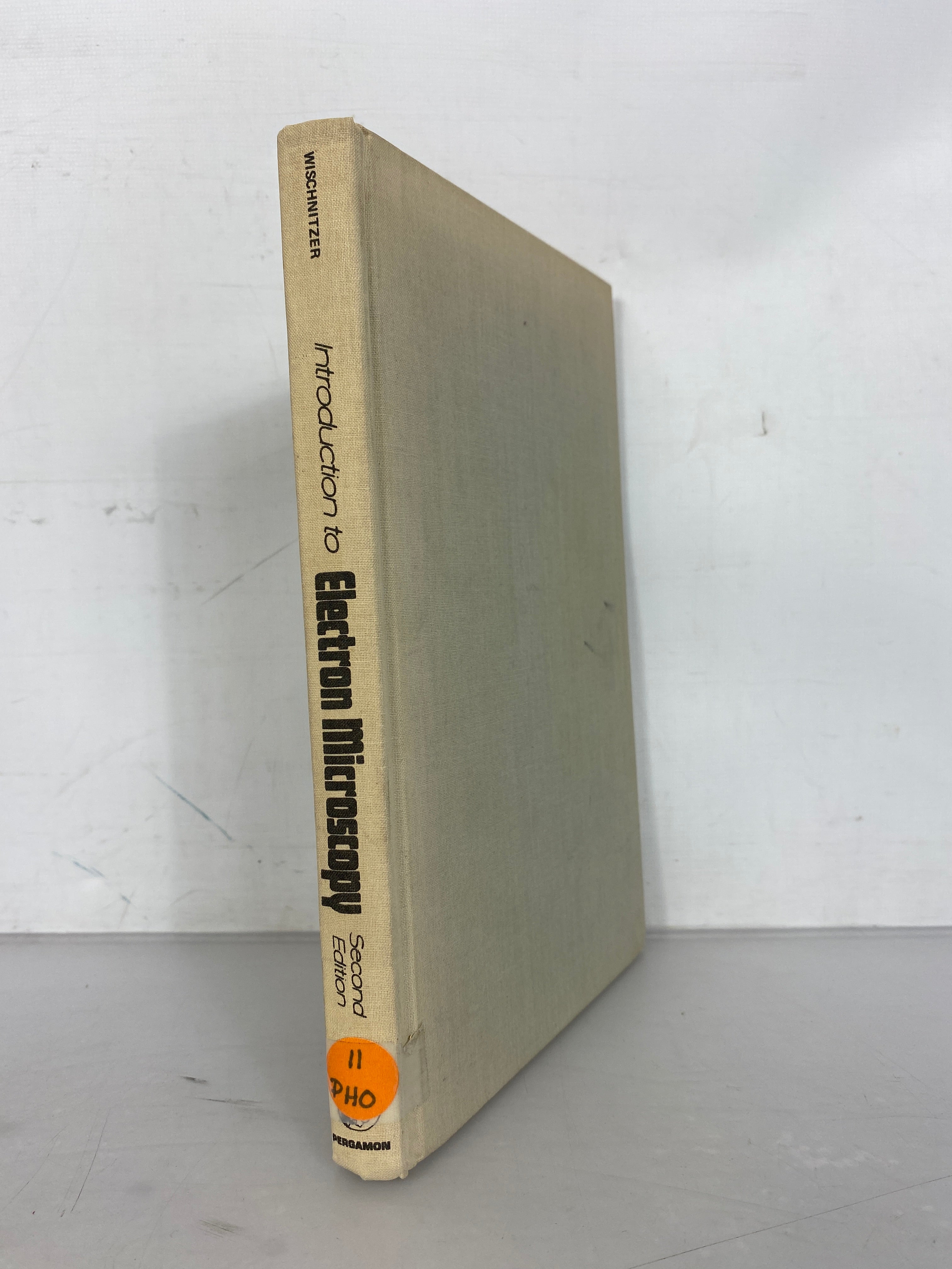 Introduction to Electron Microscopy by Saul Wischnitzer Second Edition 1970 HC