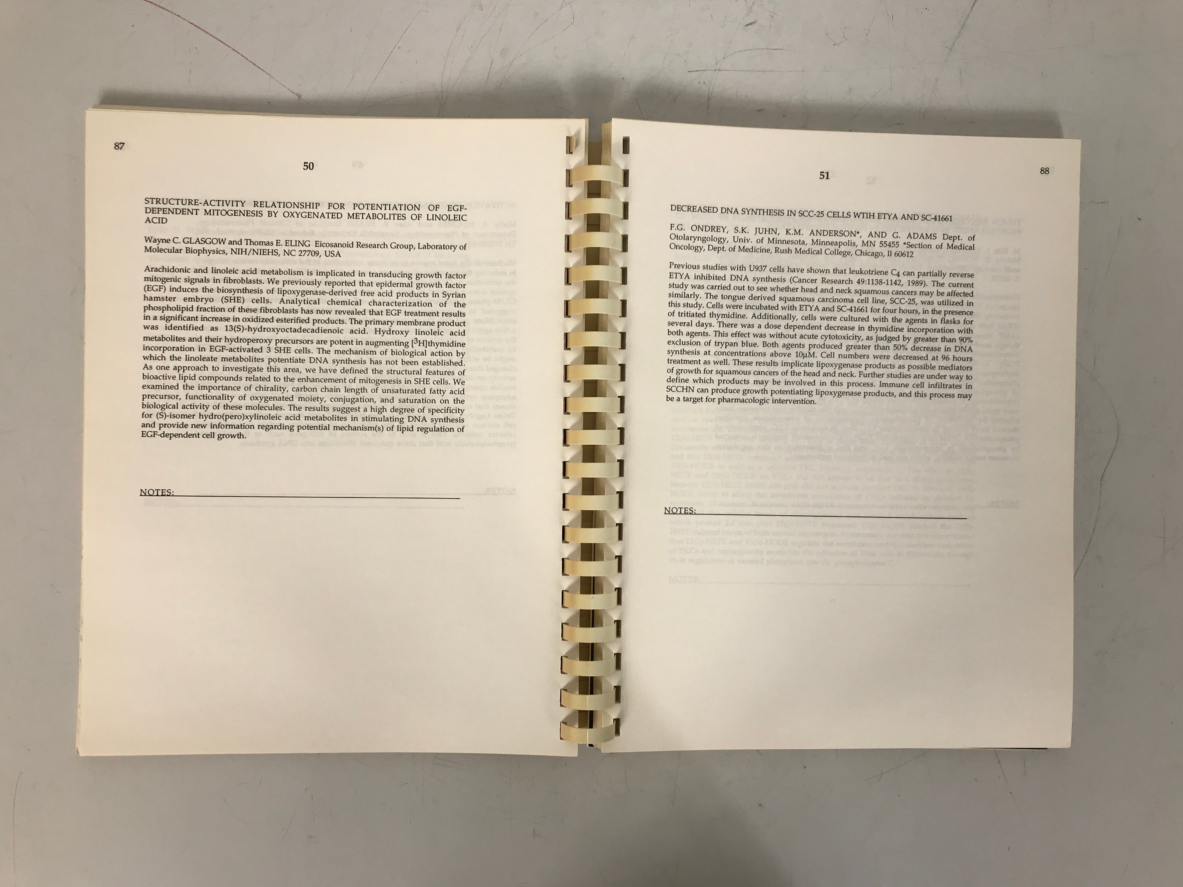 Eicosanoids & Other Bioactive Lipids 1993 3rd International Conference Spiral SC