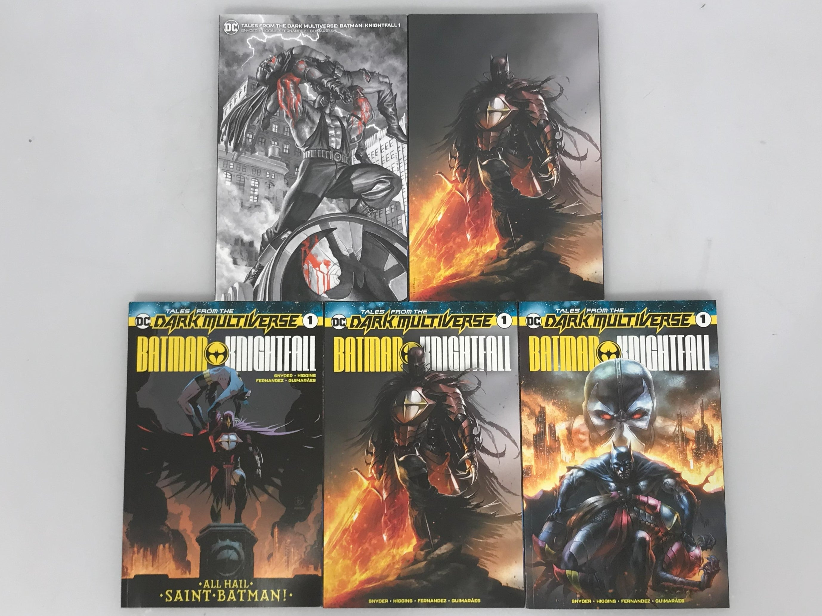 Tales from the Dark Multiverse Batman Nightfall #1 Lot of 5 Alternate Covers 2019