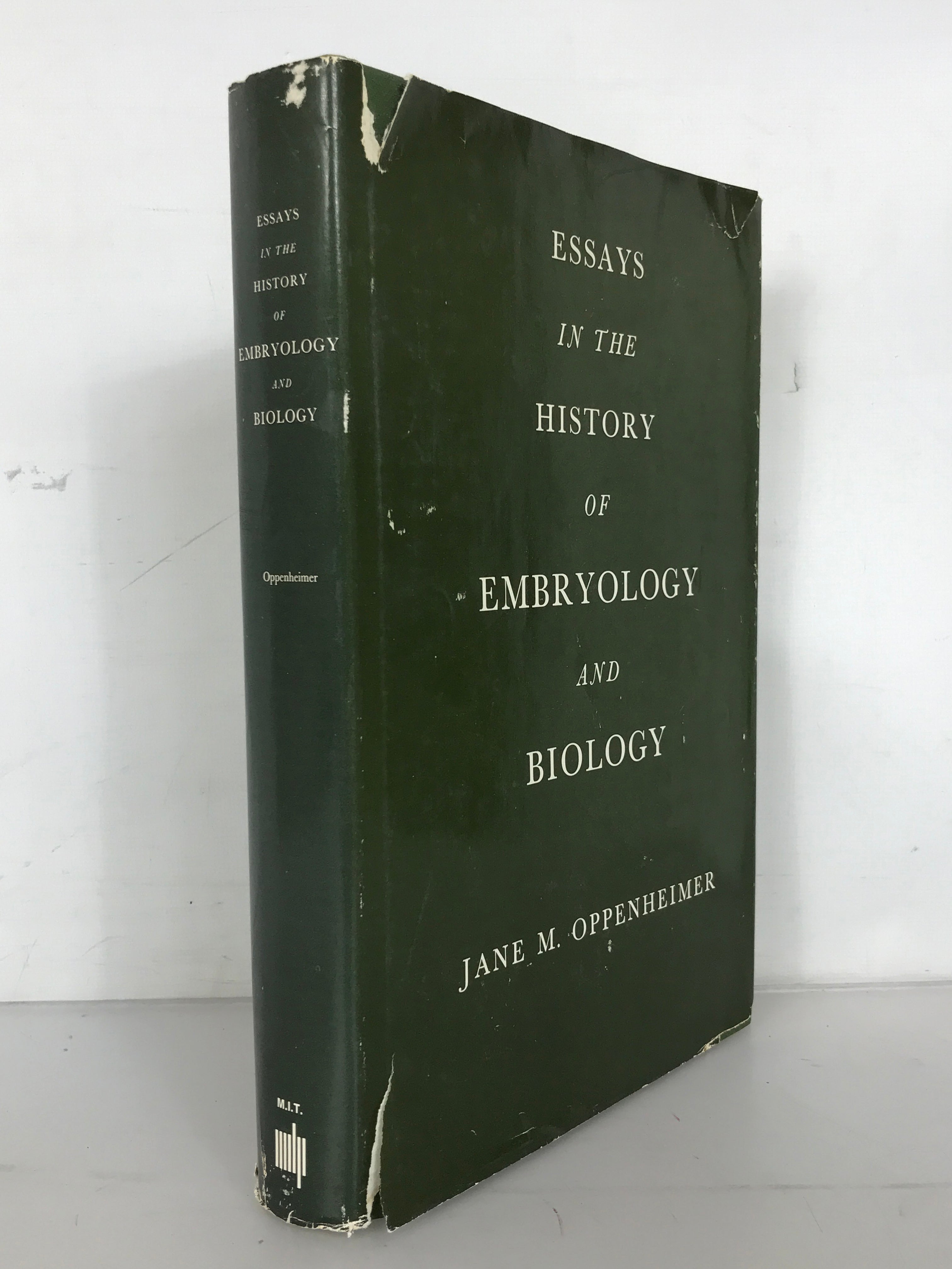 Essays in the History of Embryology and Biology by Jane M. Oppenheimer 1967 HC DJ
