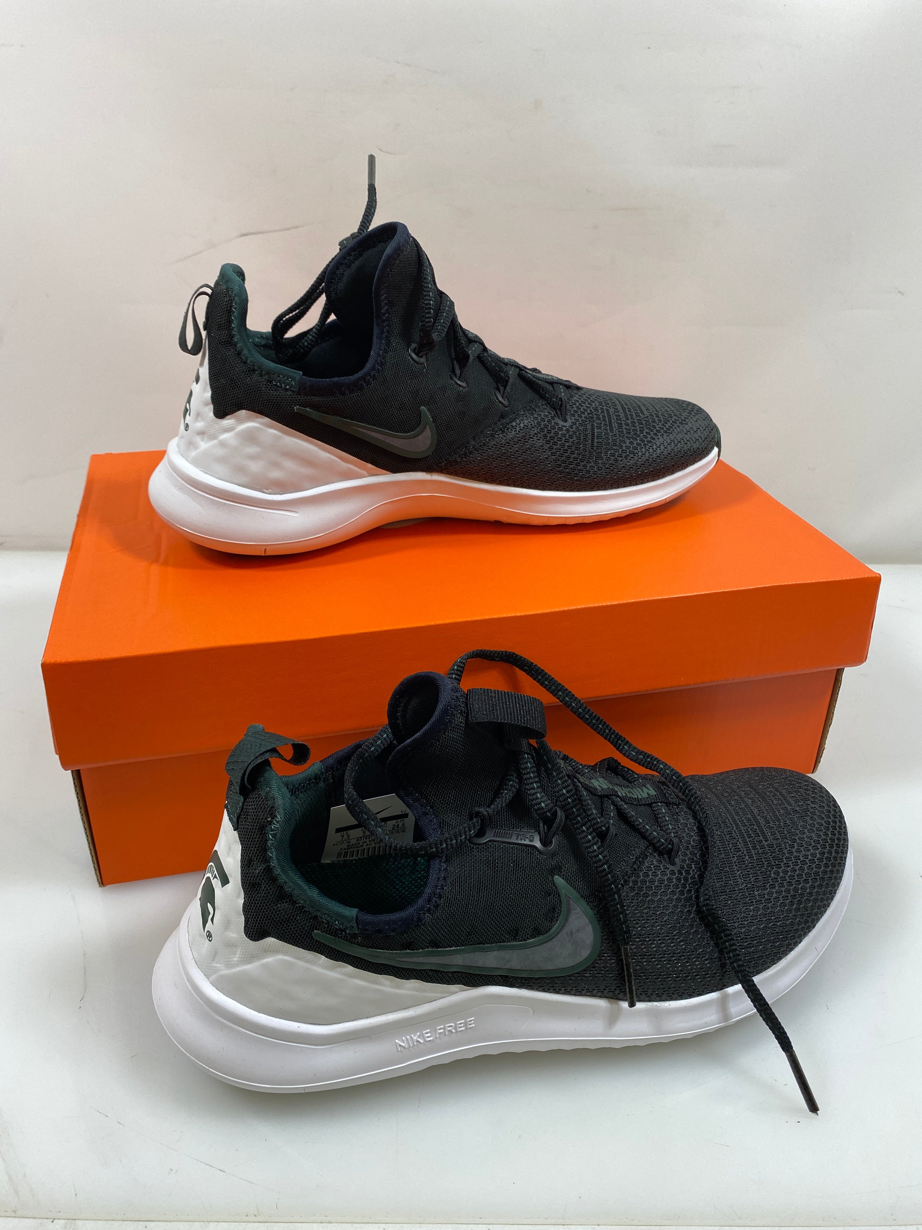 Nike Black Free TR 8 Michigan ST Shoes Women's Size 7.5