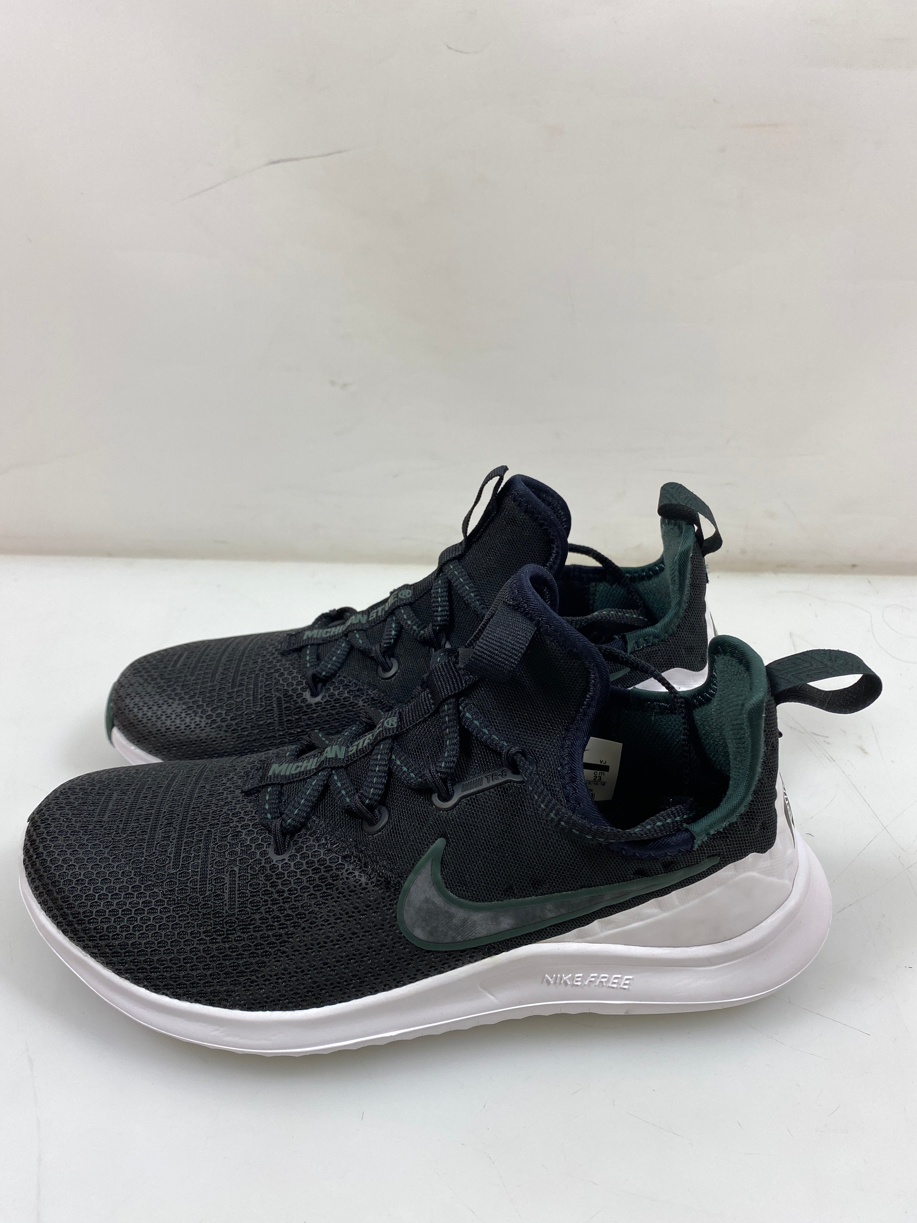 Nike Black Free TR 8 Michigan ST Shoes Women's Size 7.5