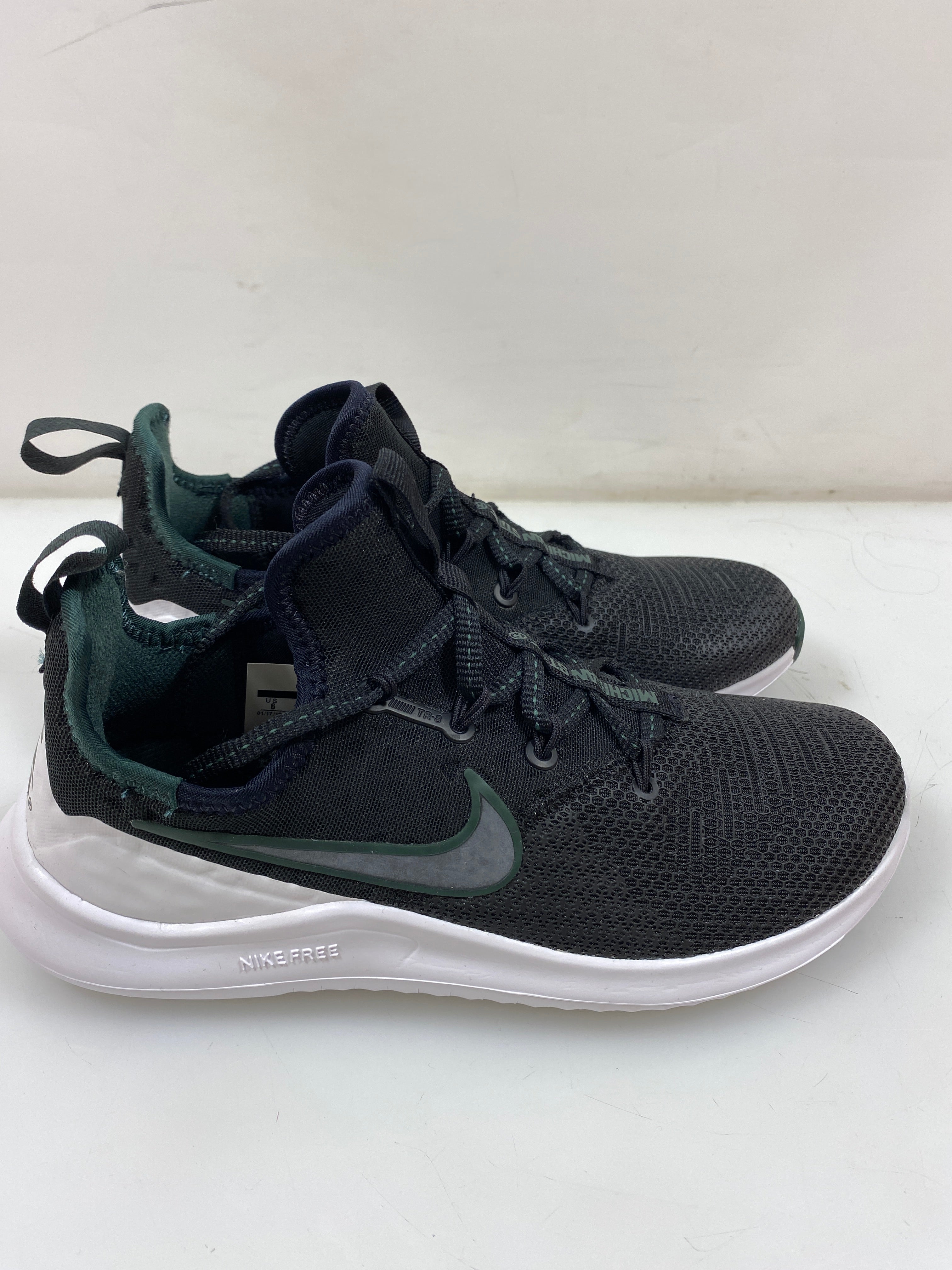 Nike Black Free TR 8 Michigan ST Shoes Women's Size 7.5
