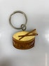 Wooden Snare Drum Keychain