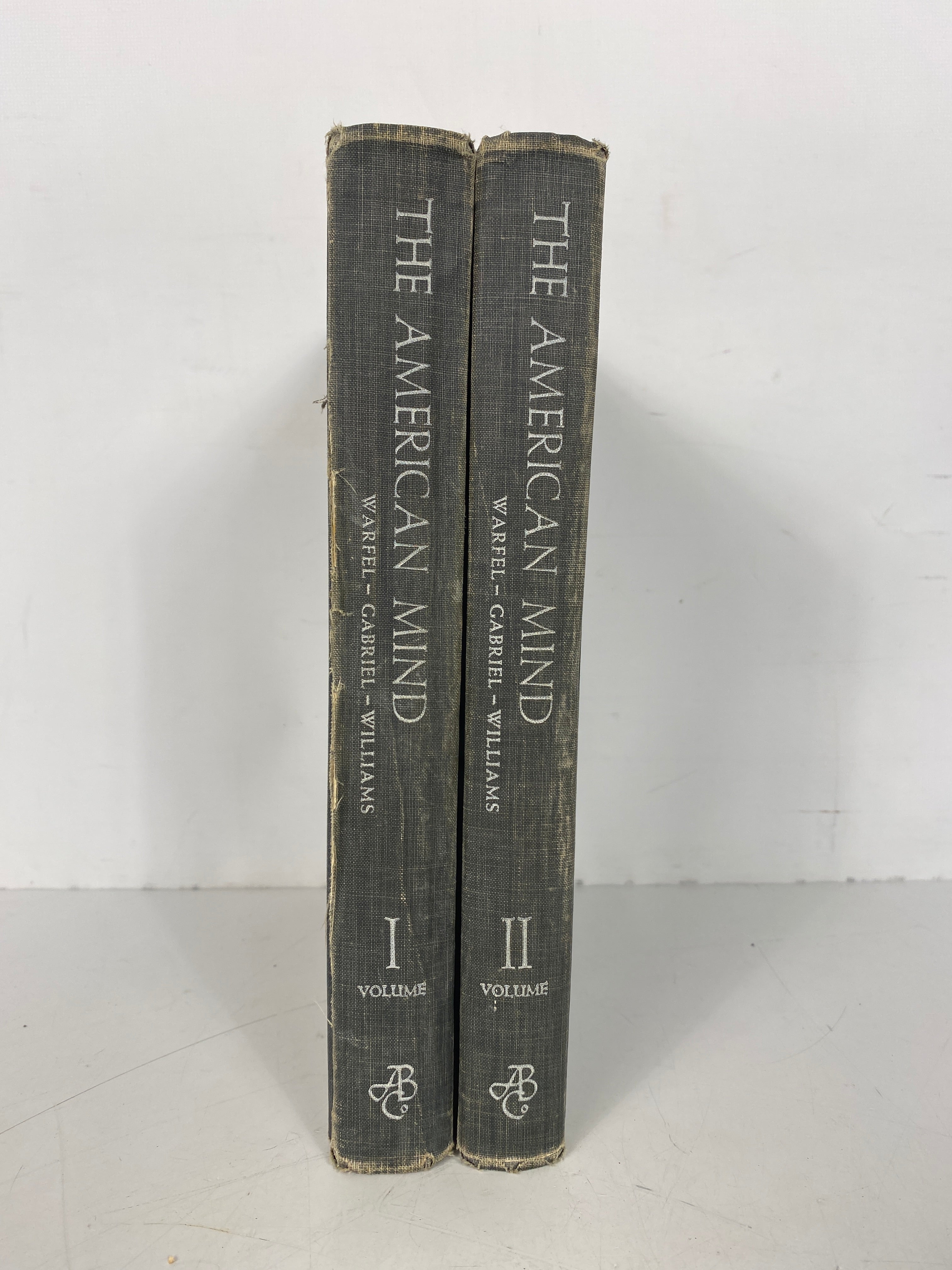 2 Vol Set: The American Mind I & II Warfel/Gabriel/Williams 1959 Ed HC