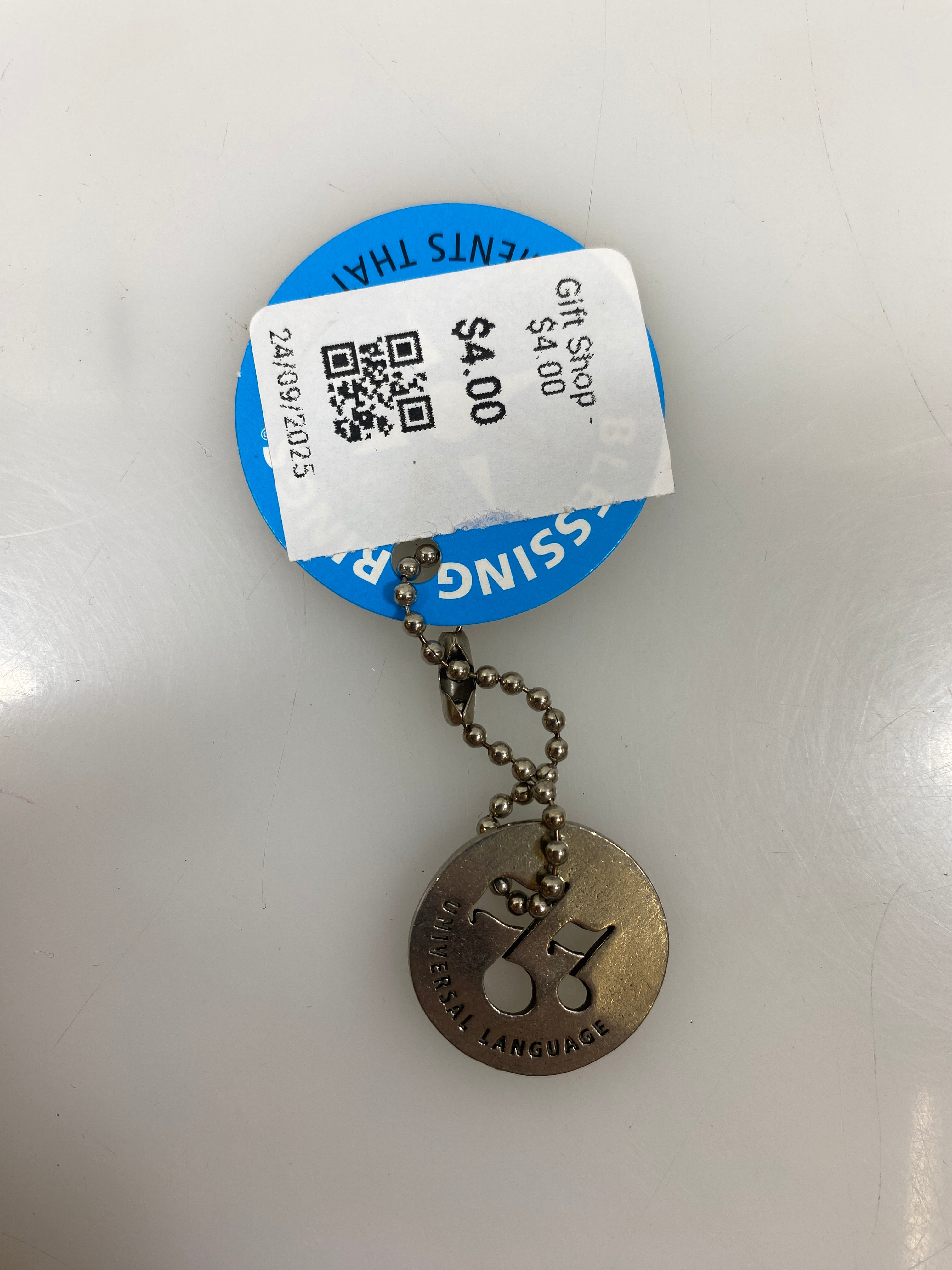 Whitney Howard Blessing Ring Music Pendant Keychain