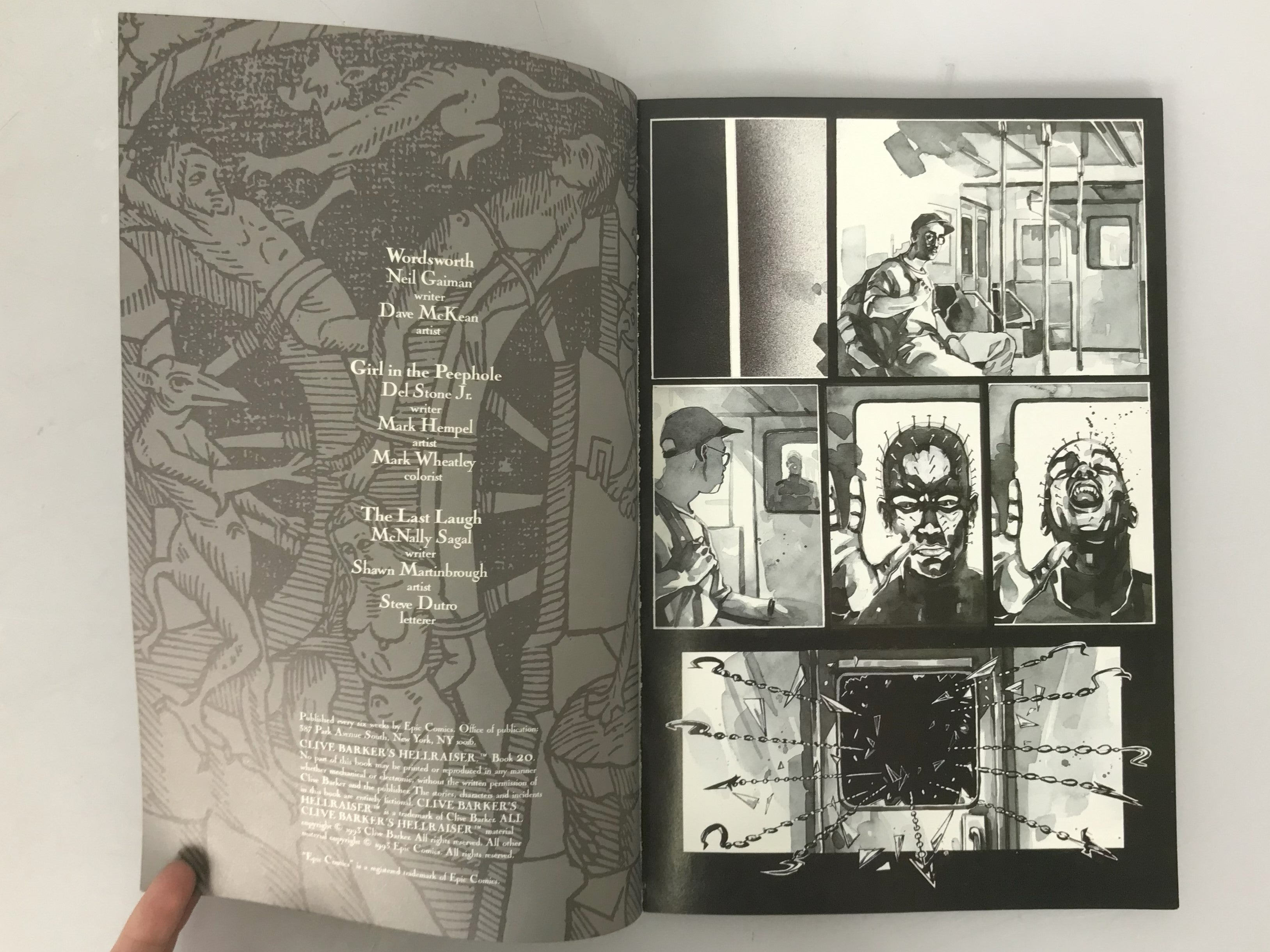 Clive Barker's Hellraiser Lot of 20 Epic Comics 1-4, 6-9, 11-17, 19, 20 Summer & Dark Holiday Specials Book of the Damned