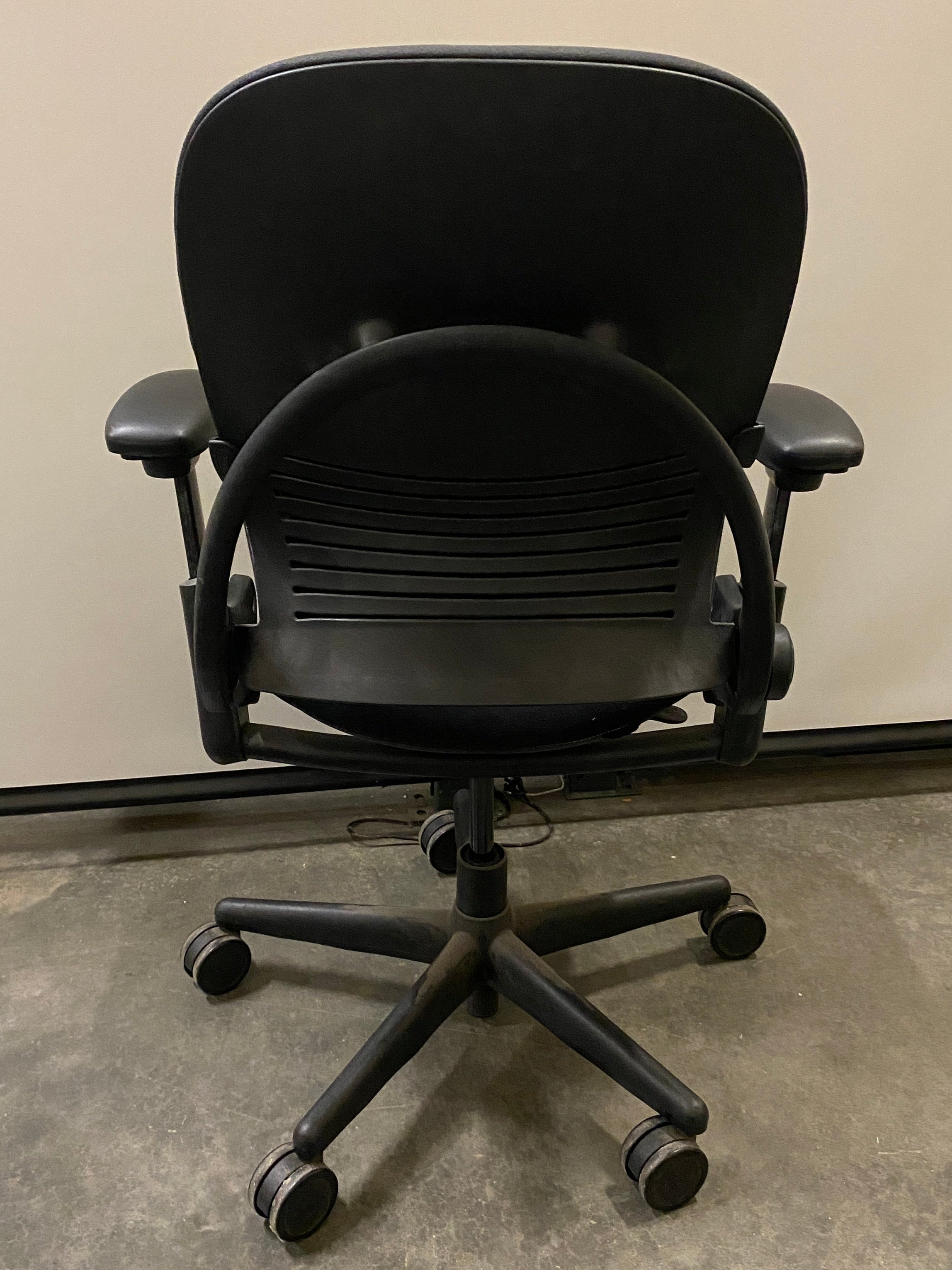 Steelcase #4621211 Black Upholstered Adjustable Office Chair
