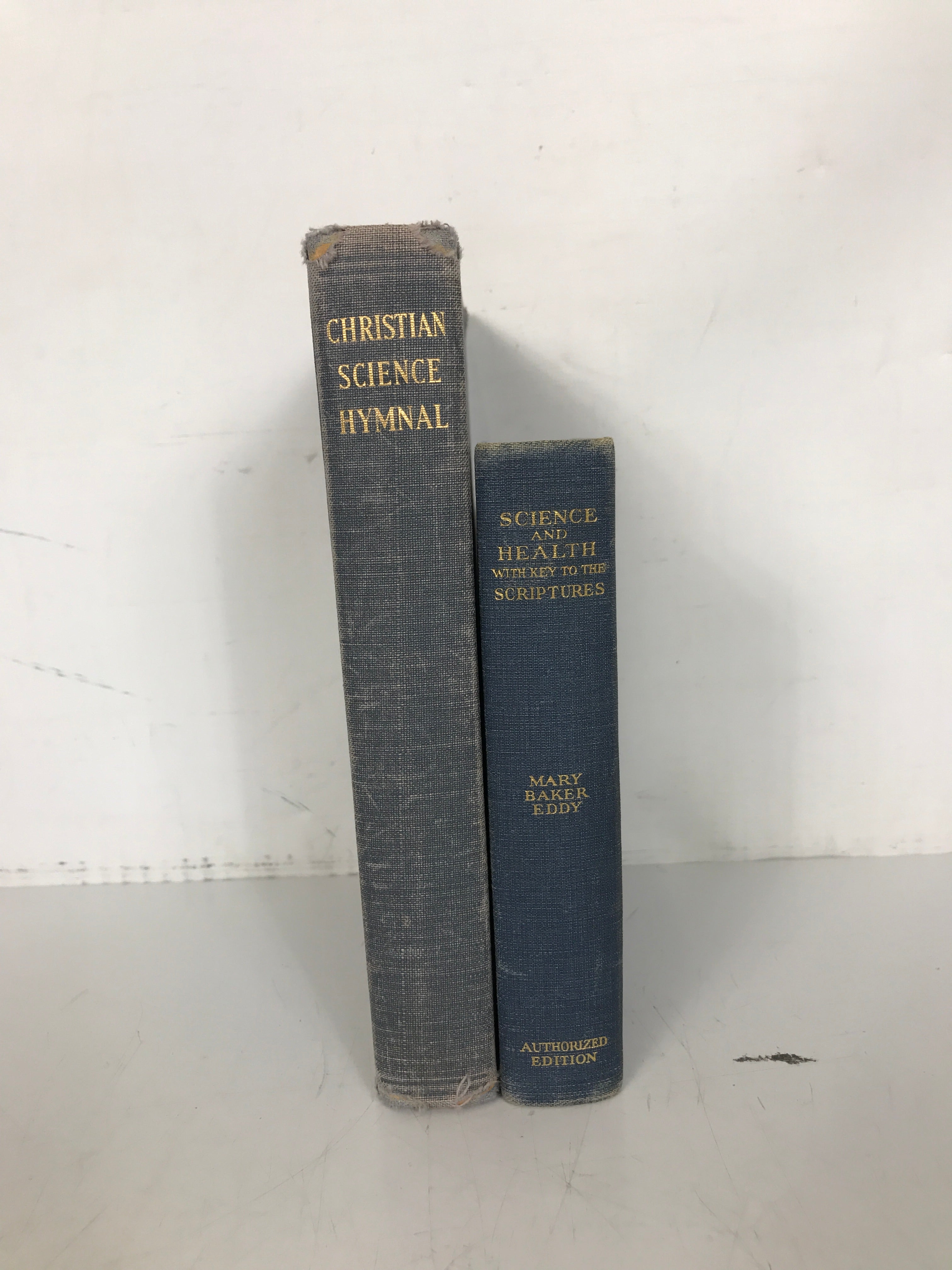 Lot of 2 Mary Baker Eddy Christian Science Books Inc Hymnal 1934-1937 HC