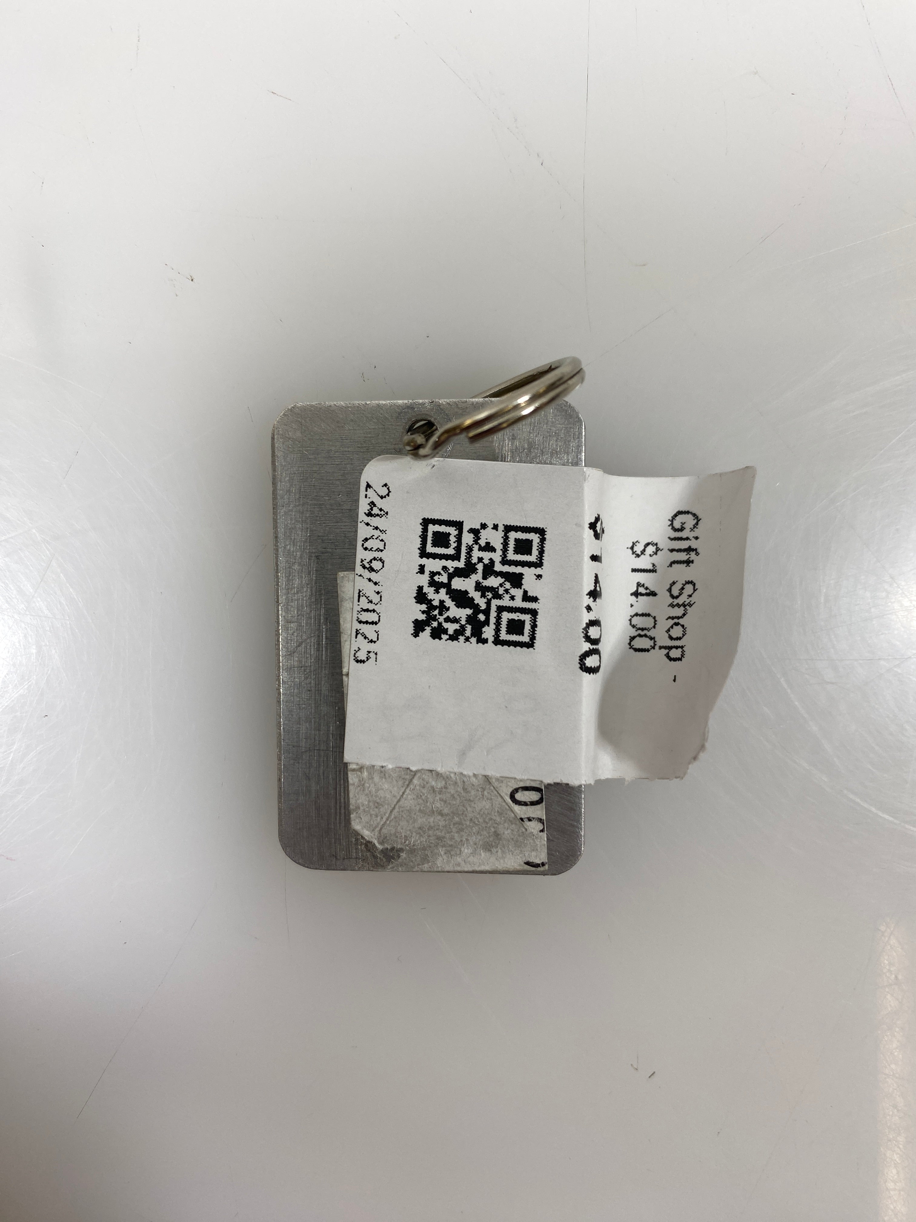 Silver David Bowie and Prince Keychain