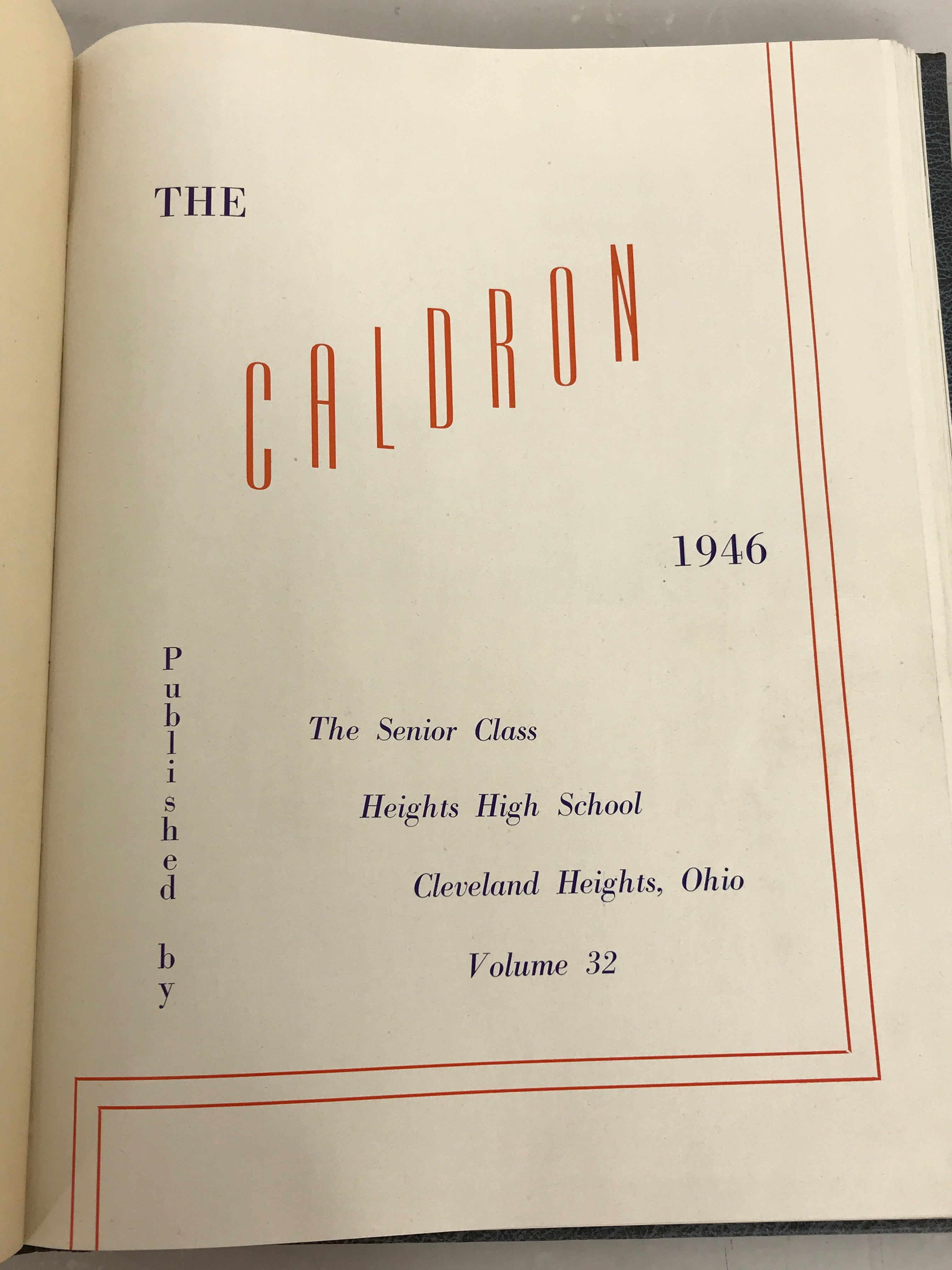 1946 Heights High School Yearbook Cleveland Heights Ohio HC