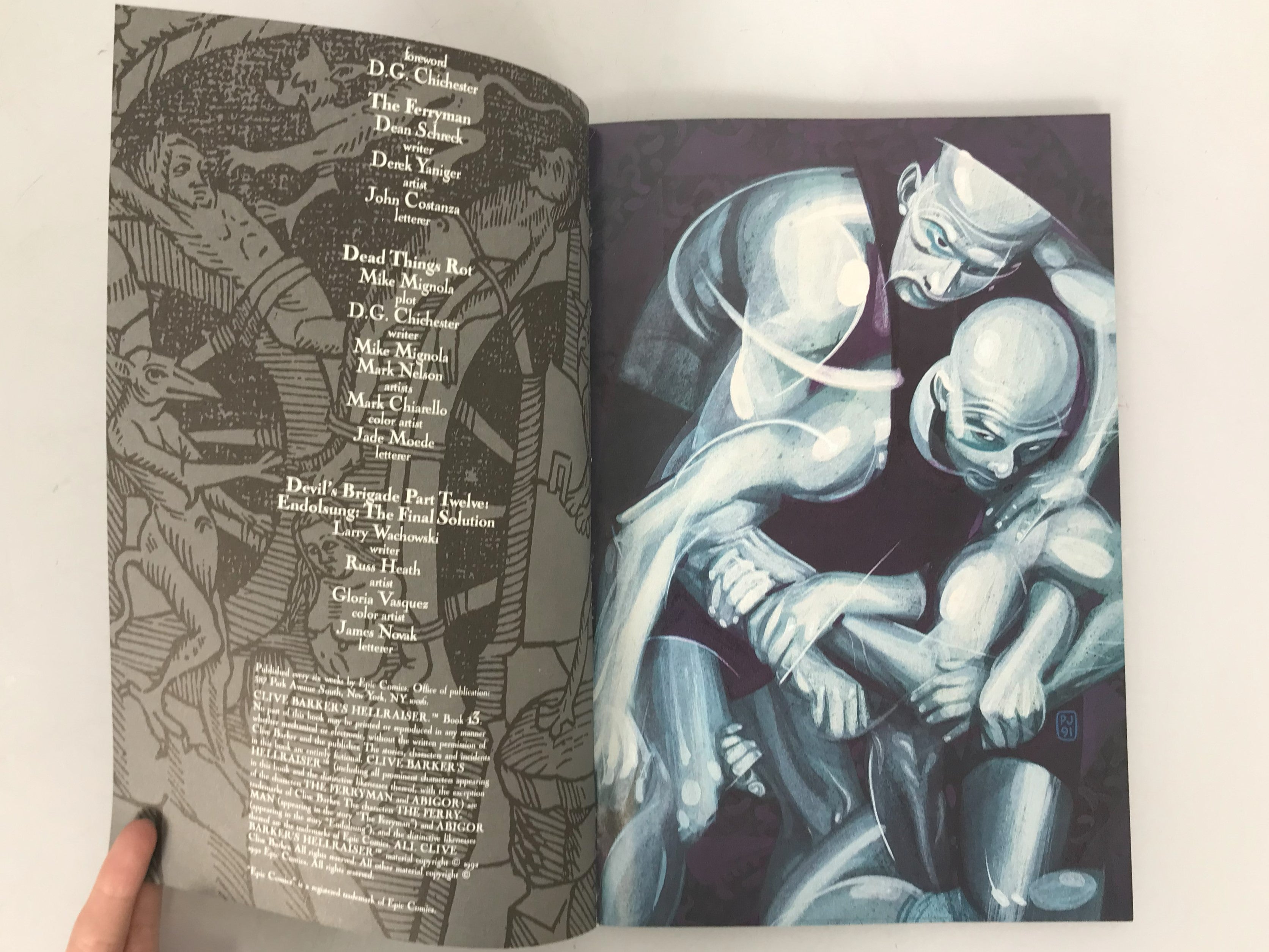 Clive Barker's Hellraiser Lot of 20 Epic Comics 1-4, 6-9, 11-17, 19, 20 Summer & Dark Holiday Specials Book of the Damned