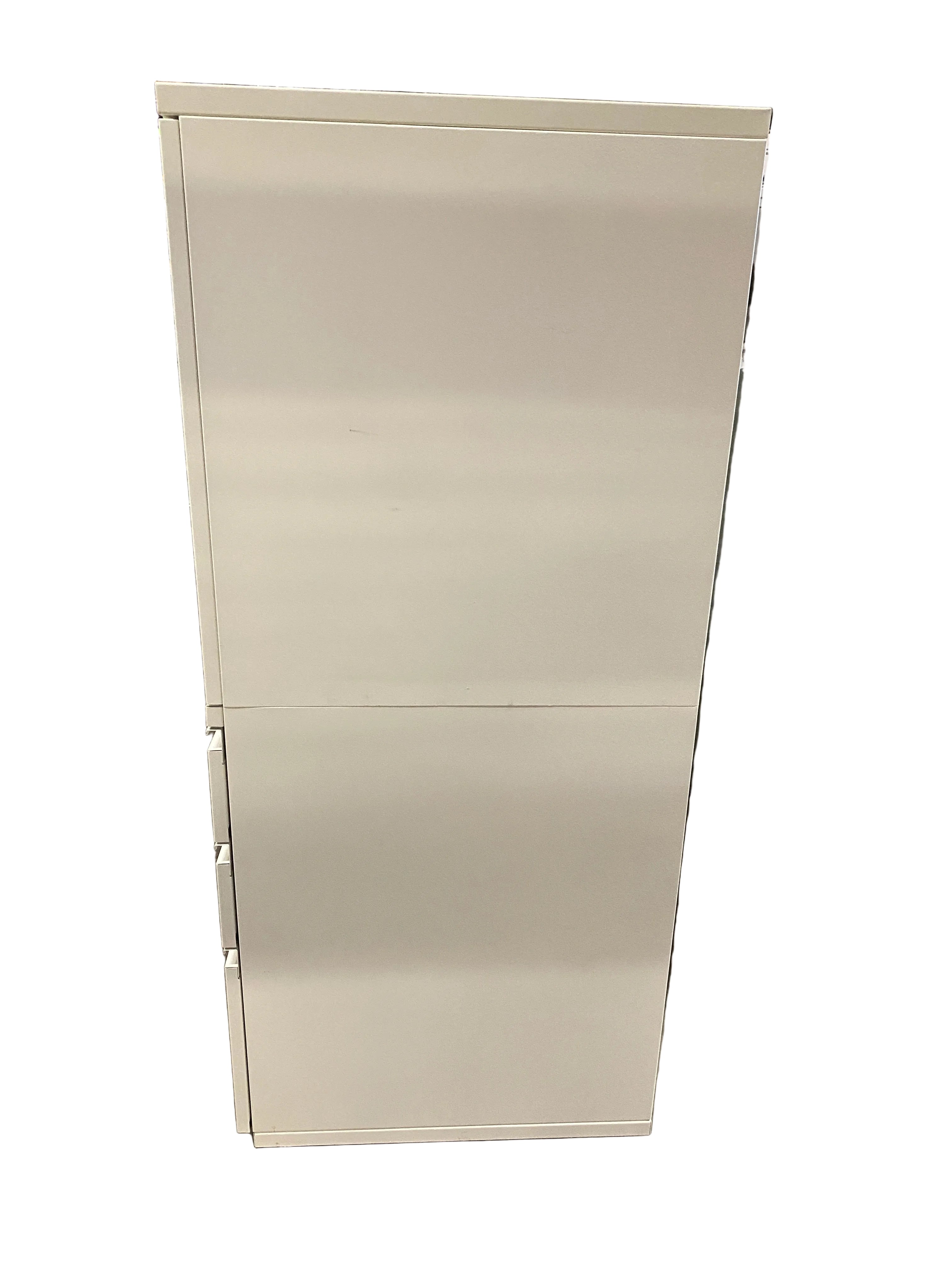 White Right Opening Cabinet w/ 3 Drawers and 2 Shelves