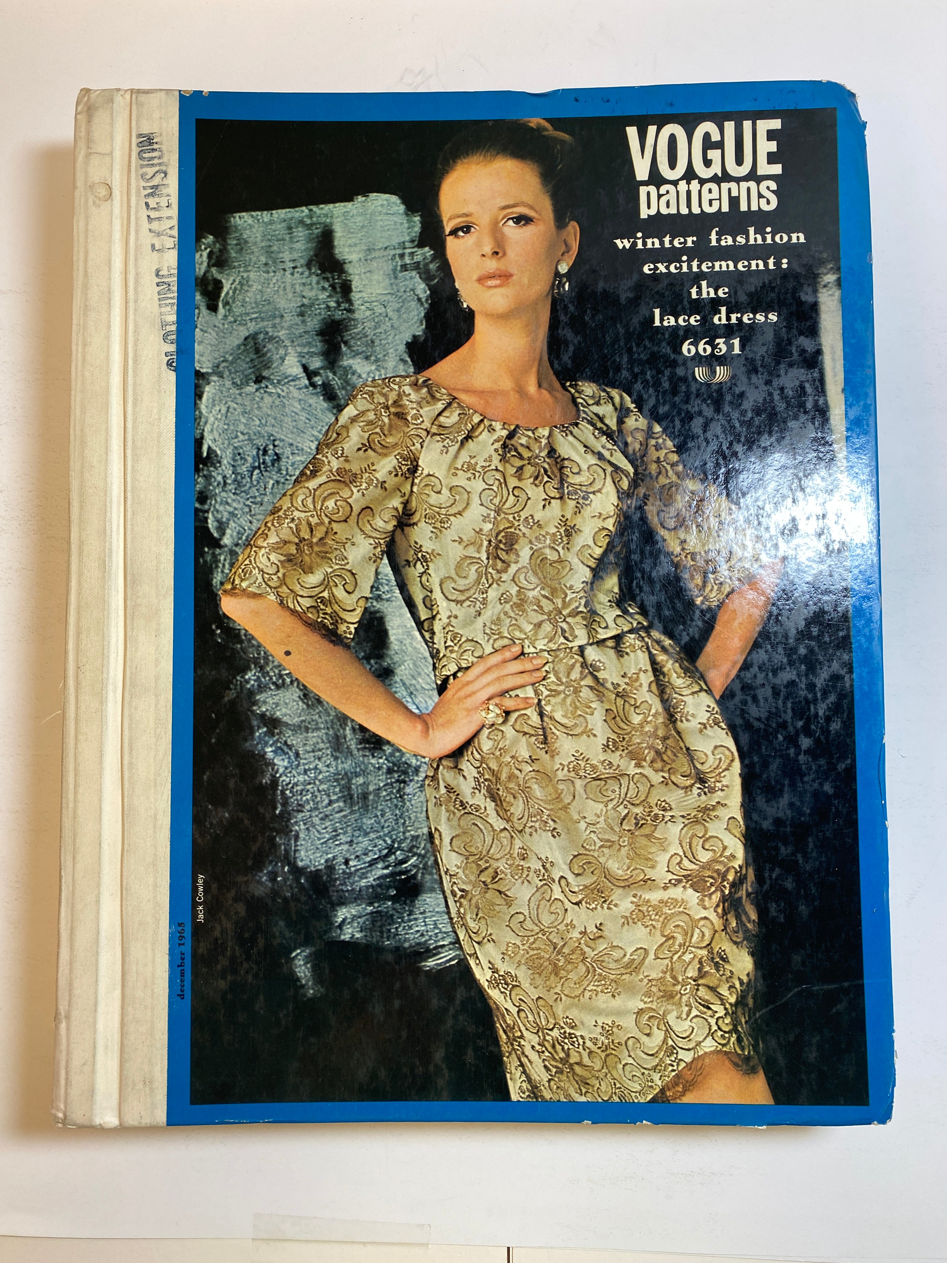 Large Vogue Patterns Book/Catalog December 1965