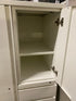 White Left Opening Cabinet 3 Drawers and 2 Shelves