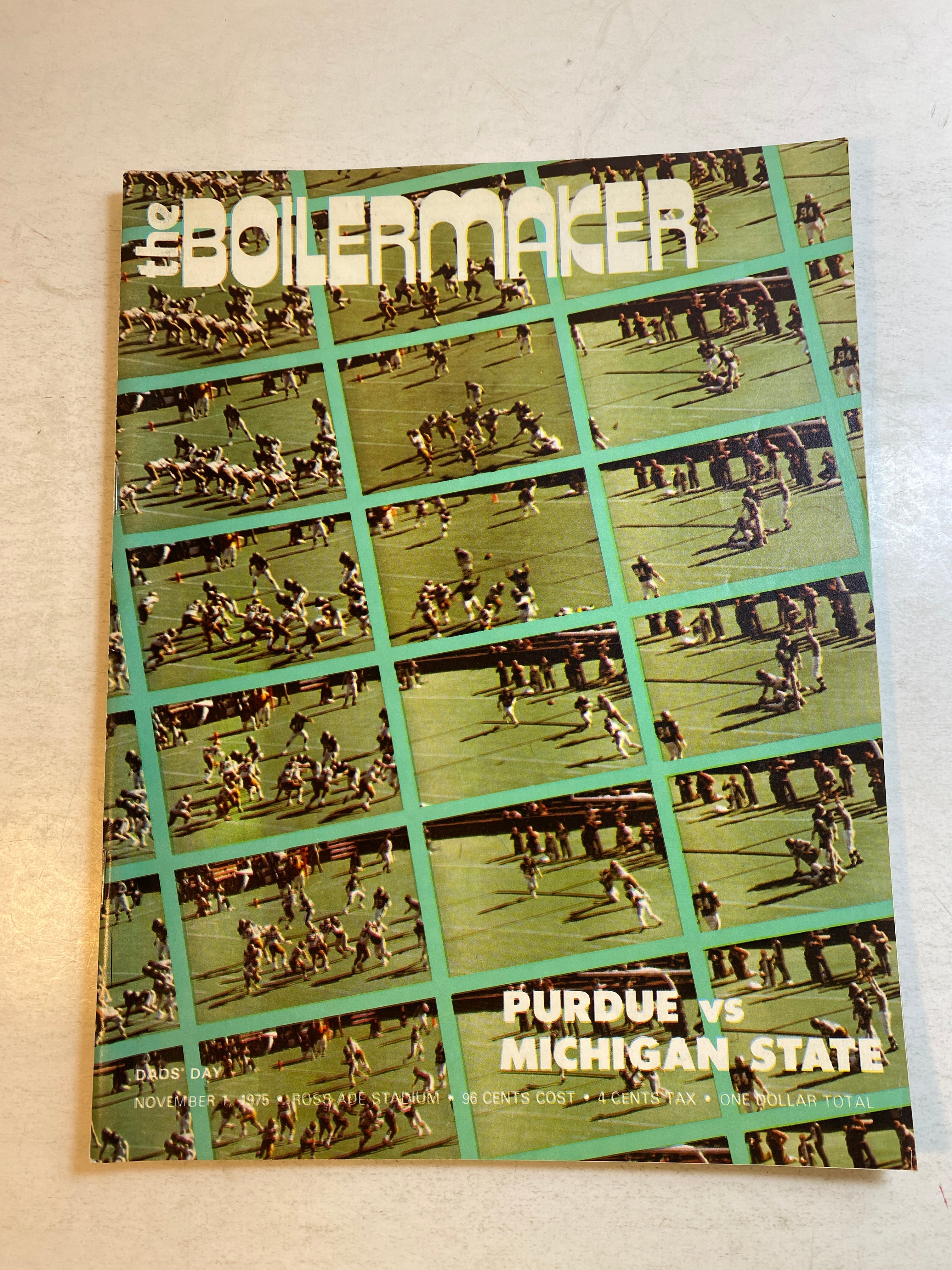 1975 Michigan State vs Purdue Boilermaker Football Program