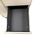 White Left Opening Cabinet 3 Drawers and 2 Shelves