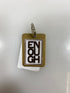 Gold Word Enough Keychain
