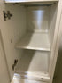 White Right Opening Cabinet w/ 3 Drawers and 2 Shelves