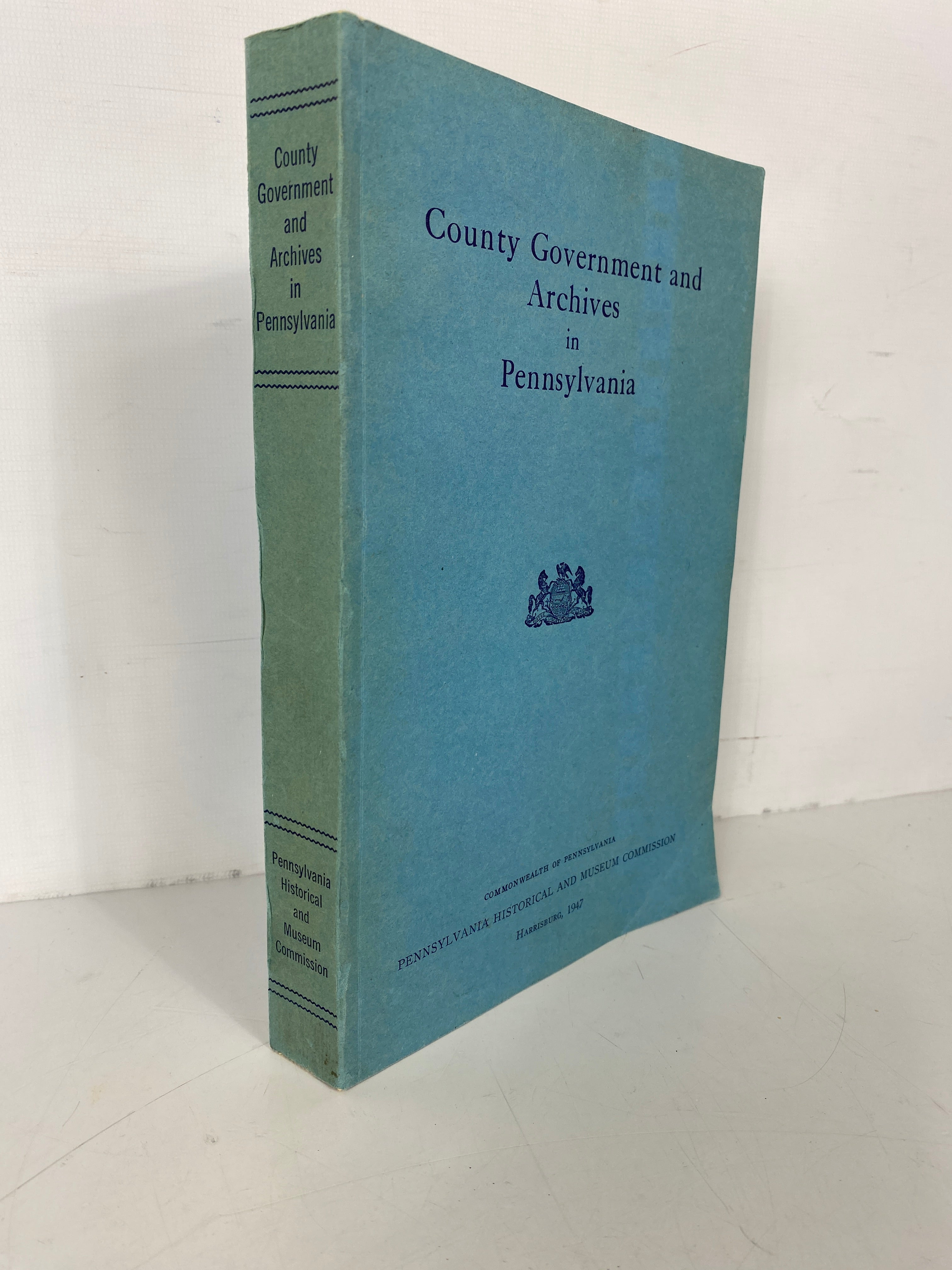 County Government and Archives in Pennsylvania 1947 Vintage SC