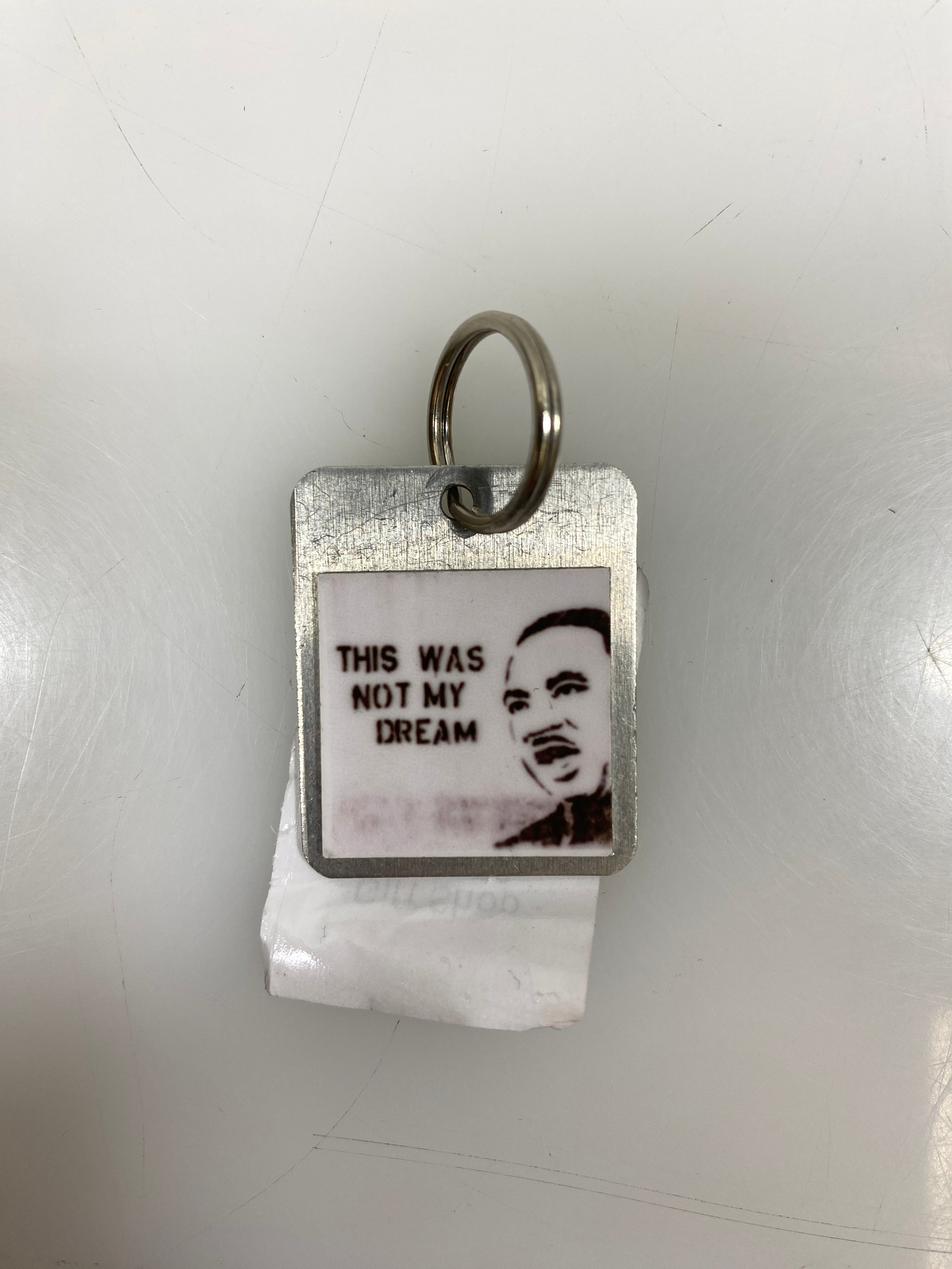 Silver Martin Luther King Jr. This Was Not My Dream Keychain