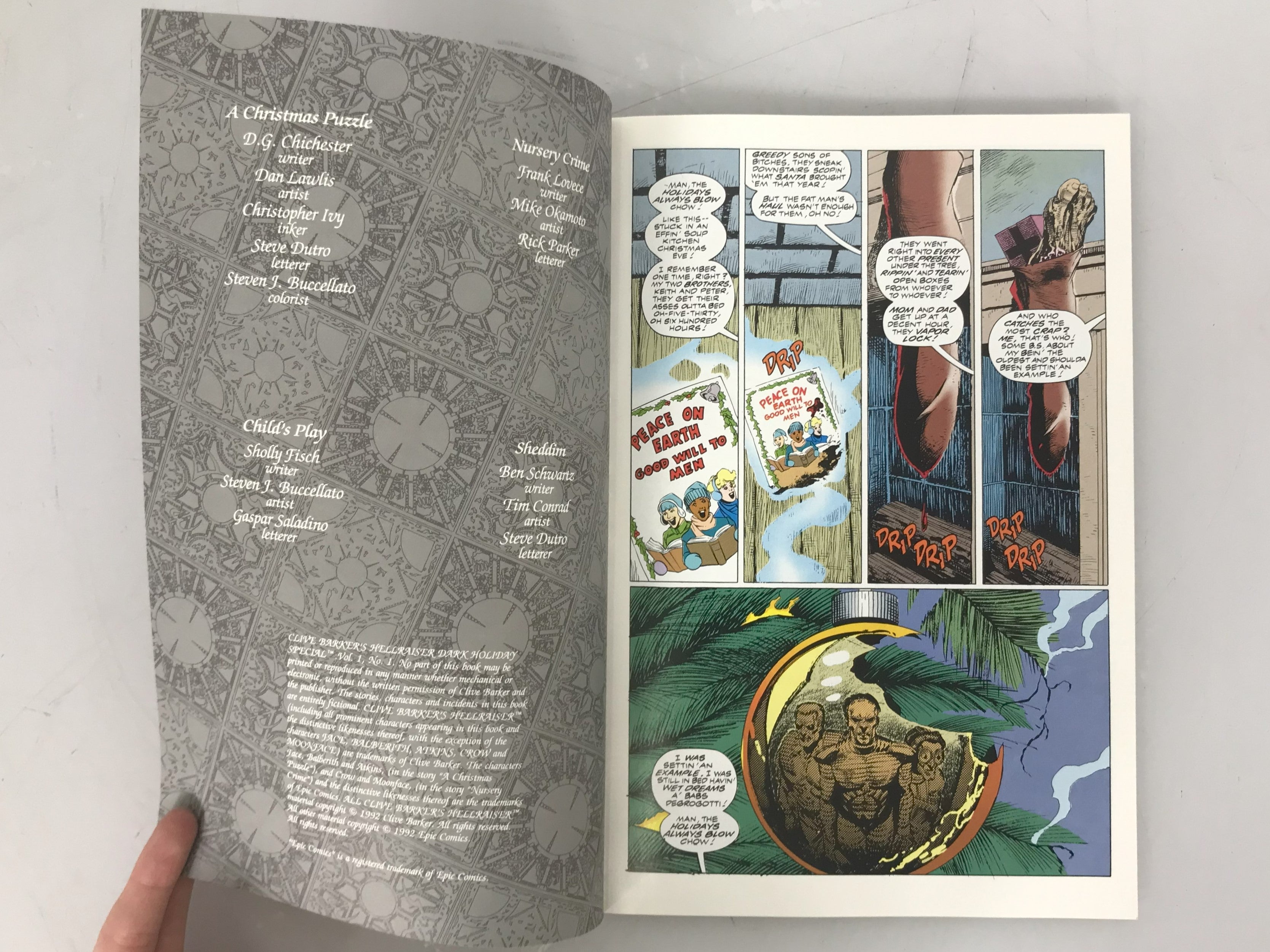 Clive Barker's Hellraiser Lot of 20 Epic Comics 1-4, 6-9, 11-17, 19, 20 Summer & Dark Holiday Specials Book of the Damned