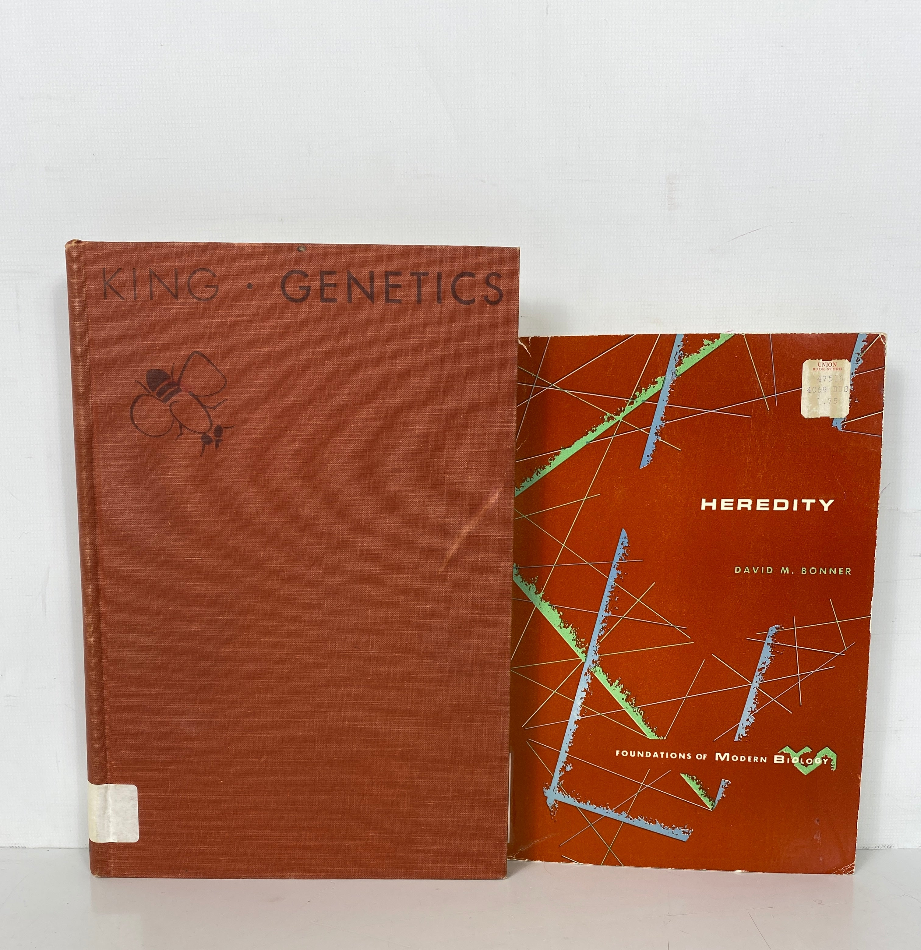 2 Vols: Genetics Robert King/Heredity David Bonner 1962-62 Vintage Texts