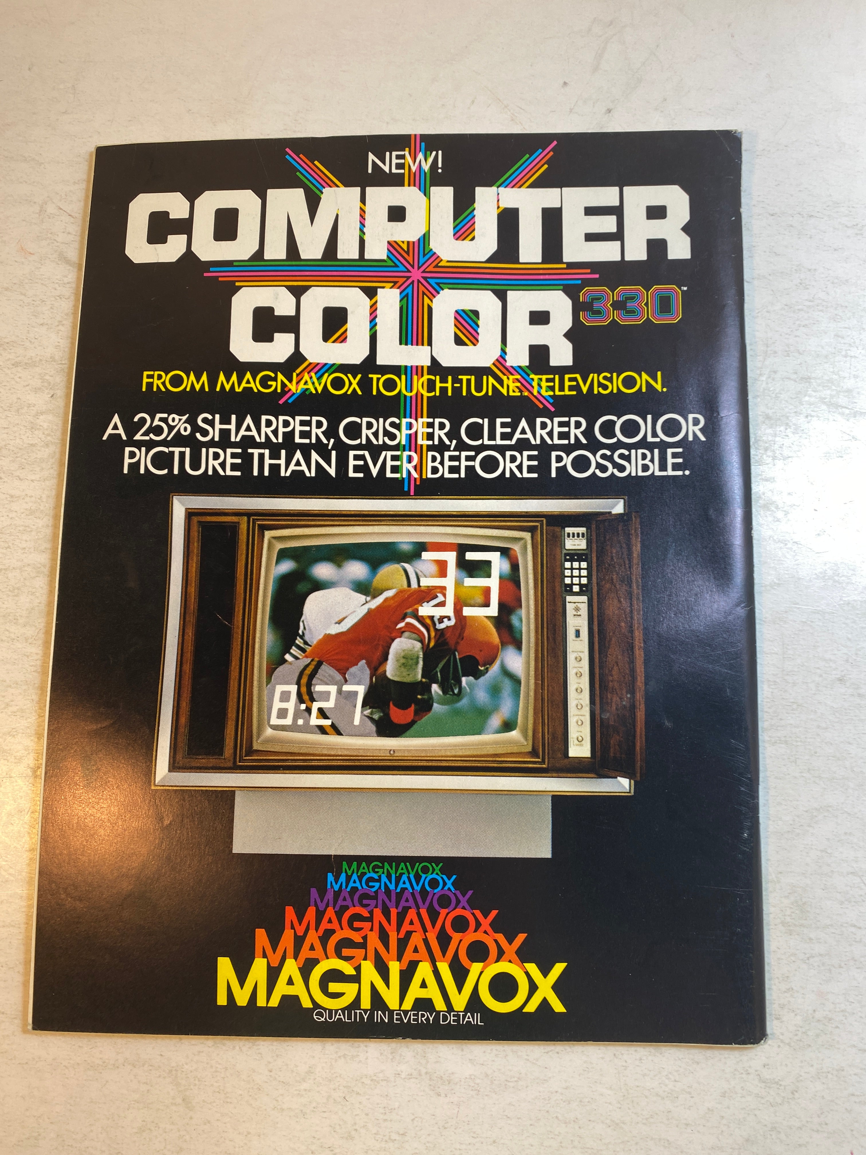 1978 Michigan State vs Indiana Spartan Sideliner Football Program