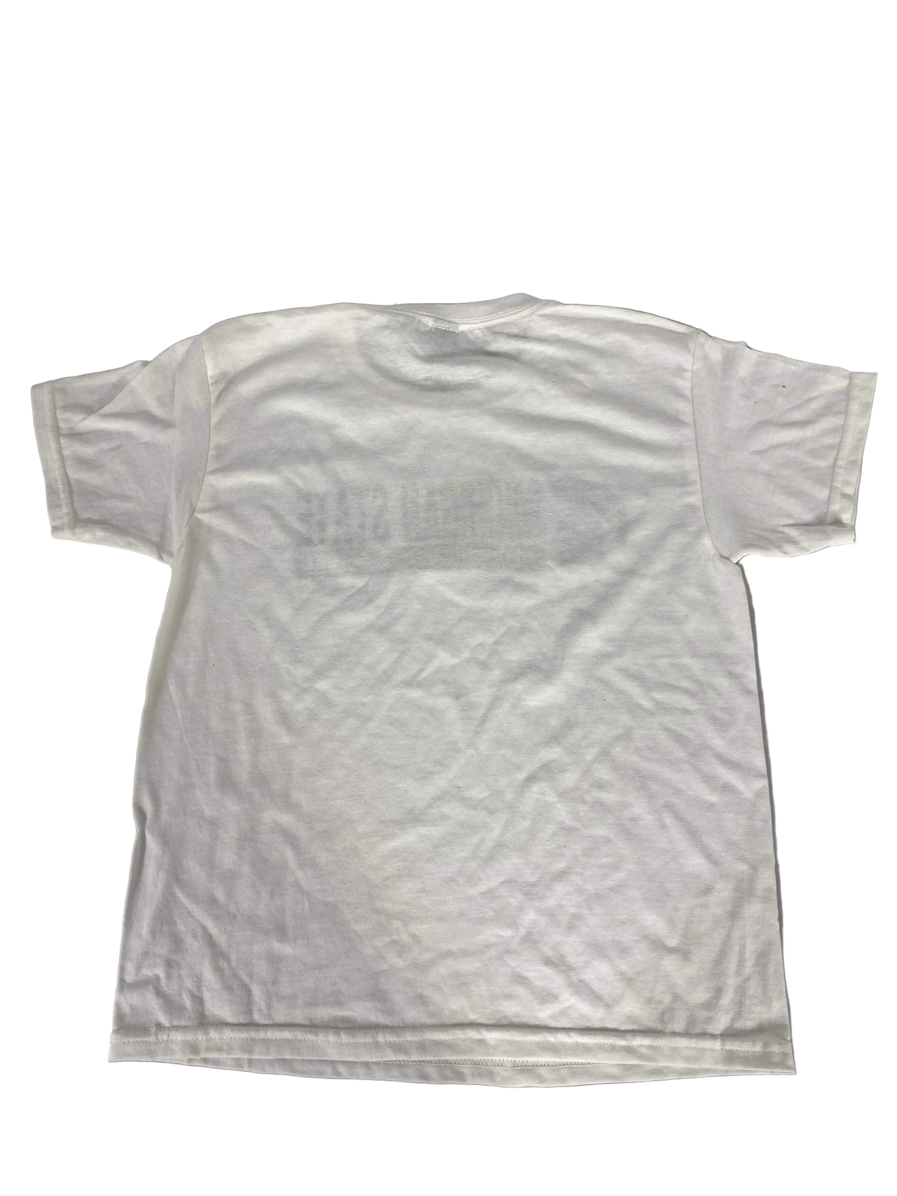 White Spartan Volleyball Short Sleeve T-Shirt Youth Size M