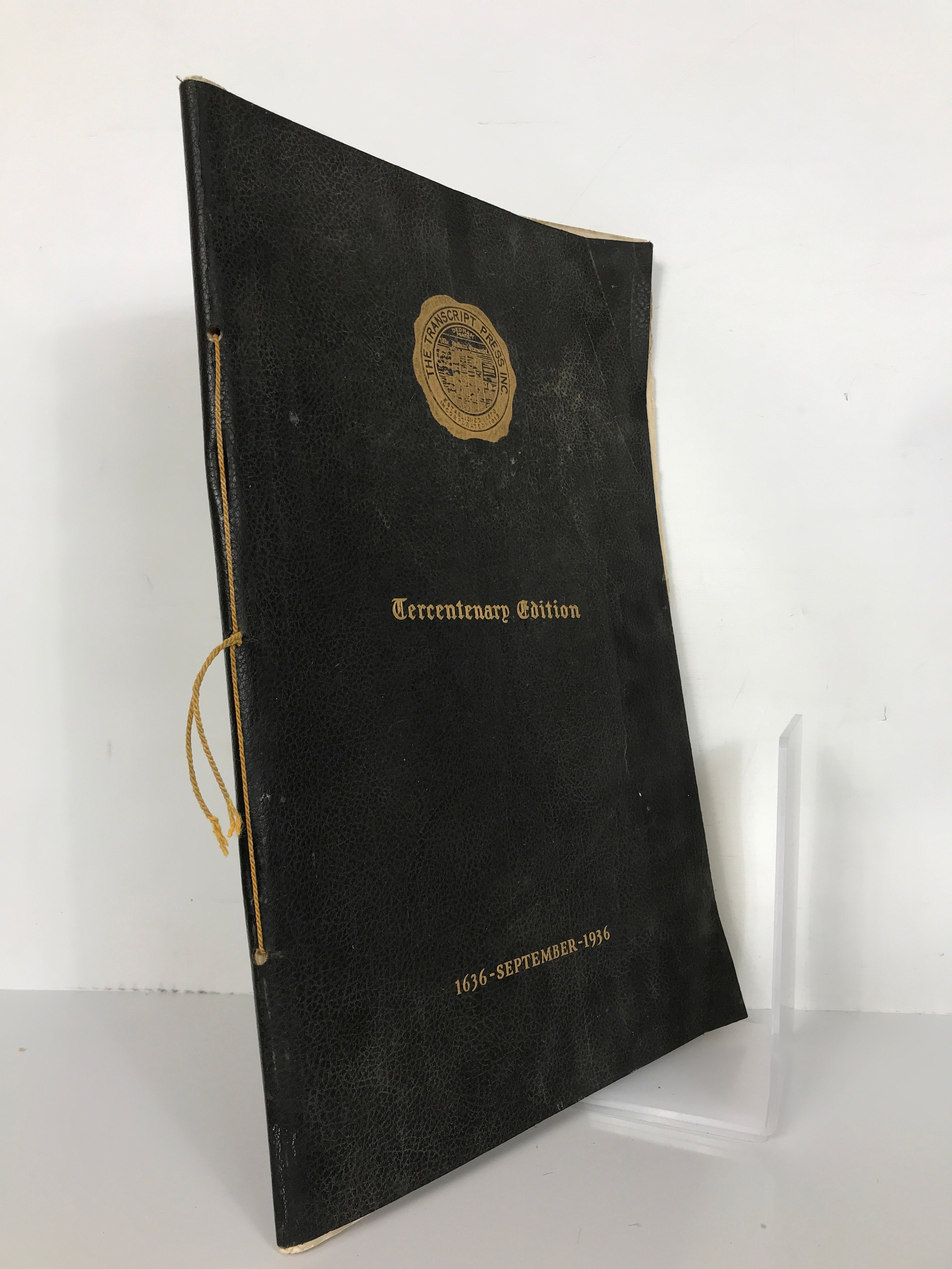 The Dedham Transcript Tercentenary Edition 1636-1936 Town History Oversized SC