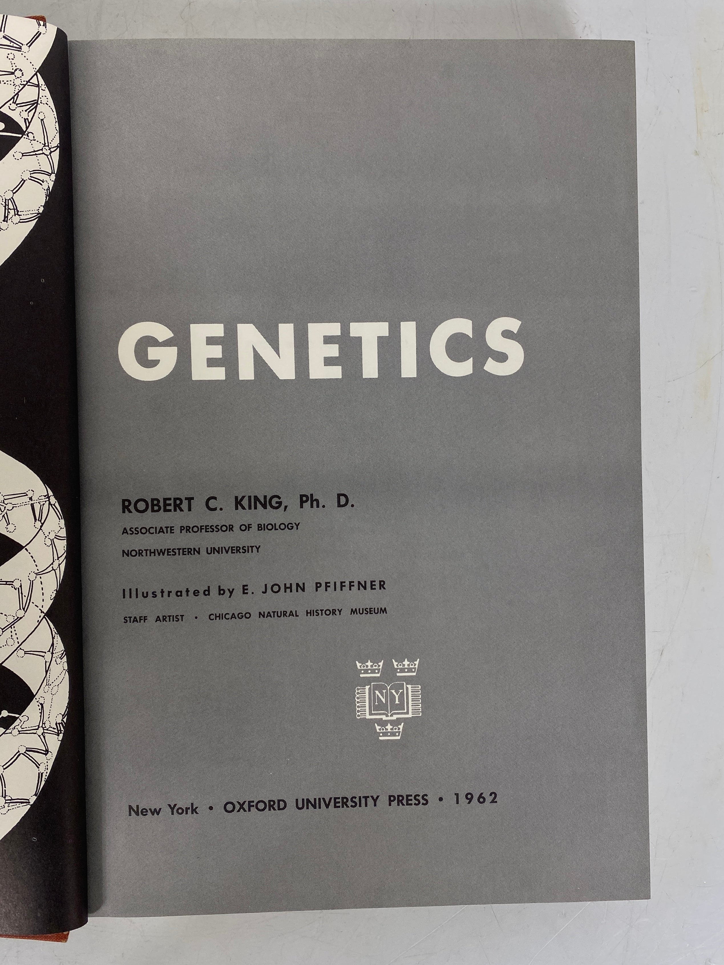 2 Vols: Genetics Robert King/Heredity David Bonner 1962-62 Vintage Texts