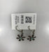 Silver Granulated Flower Earrings