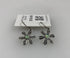 Silver Granulated Flower Earrings