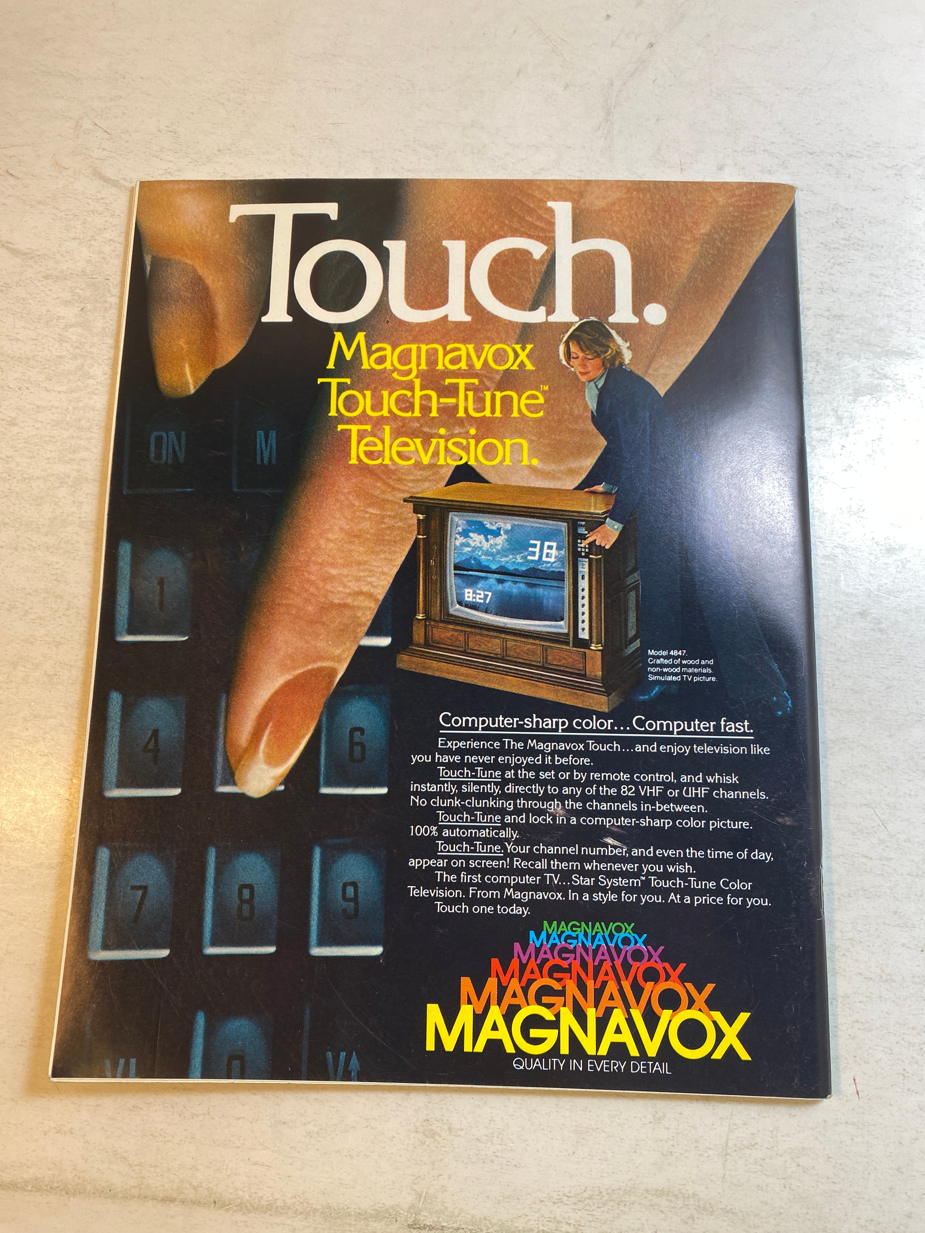 1977 Michigan State vs Northwestern Spartan Sideliner Football Program