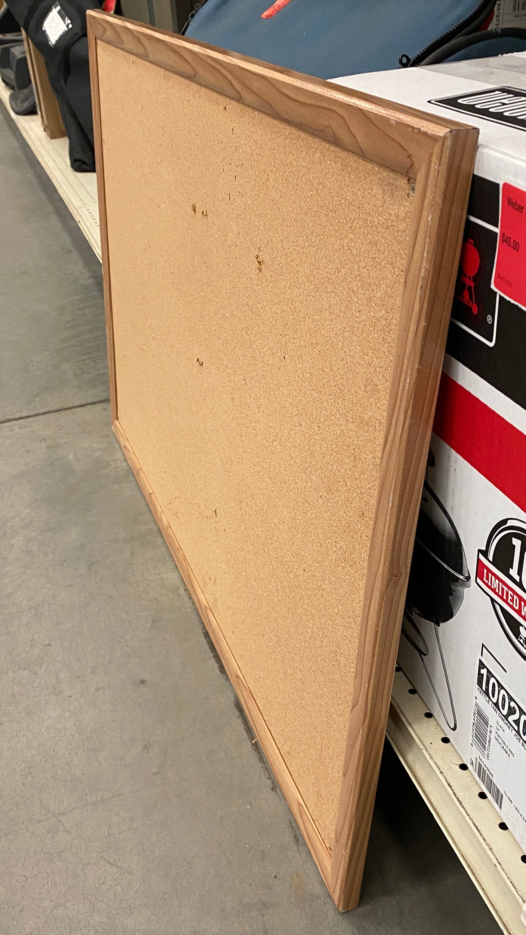 Large Wooden Framed Bulletin Board