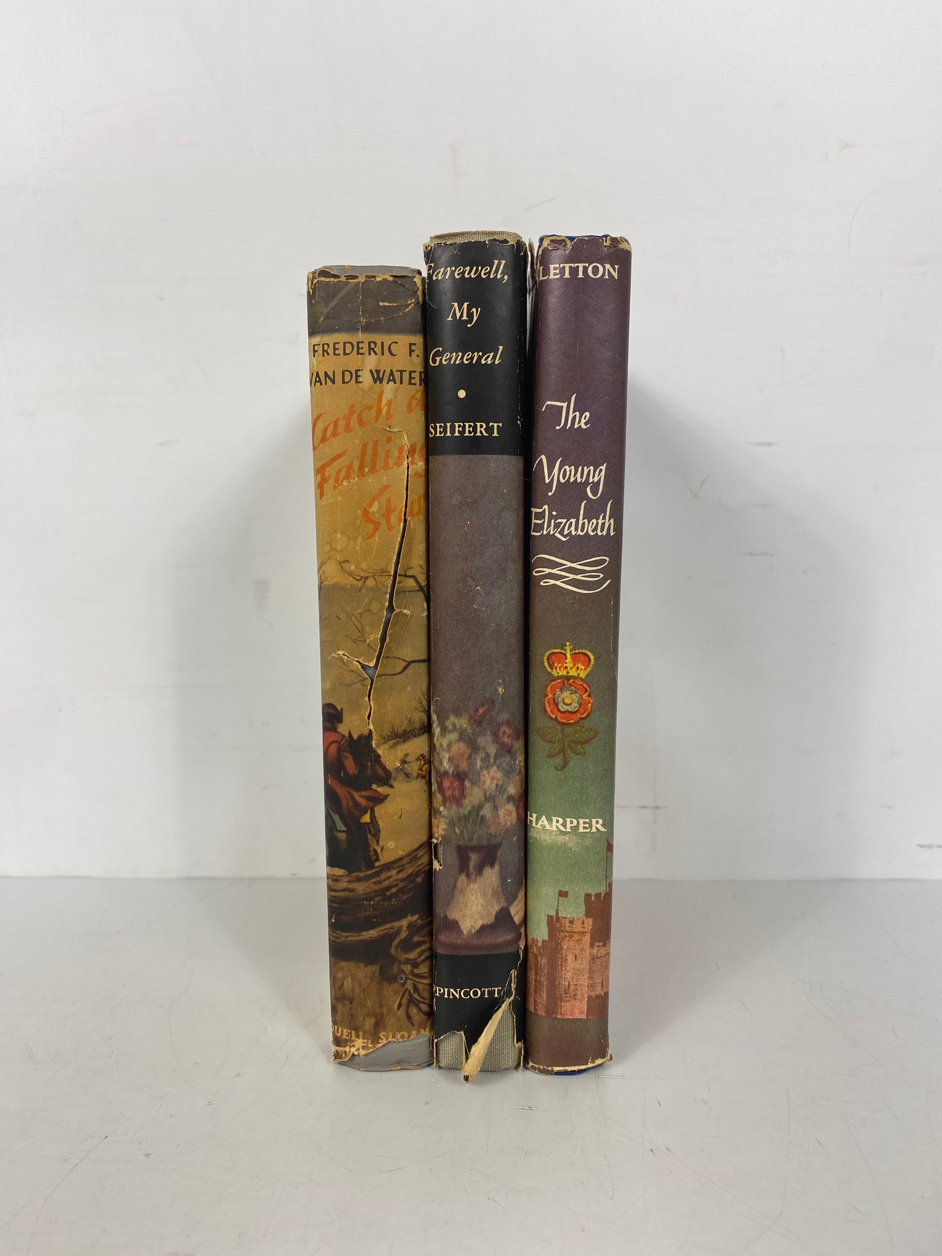 3 Vols: The Young Elizabeth/Farewell My General/Catch a Falling Star Vtg His Fic