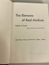 The Elements of Real Analysis Robert Bartle 1964 Vintage HC