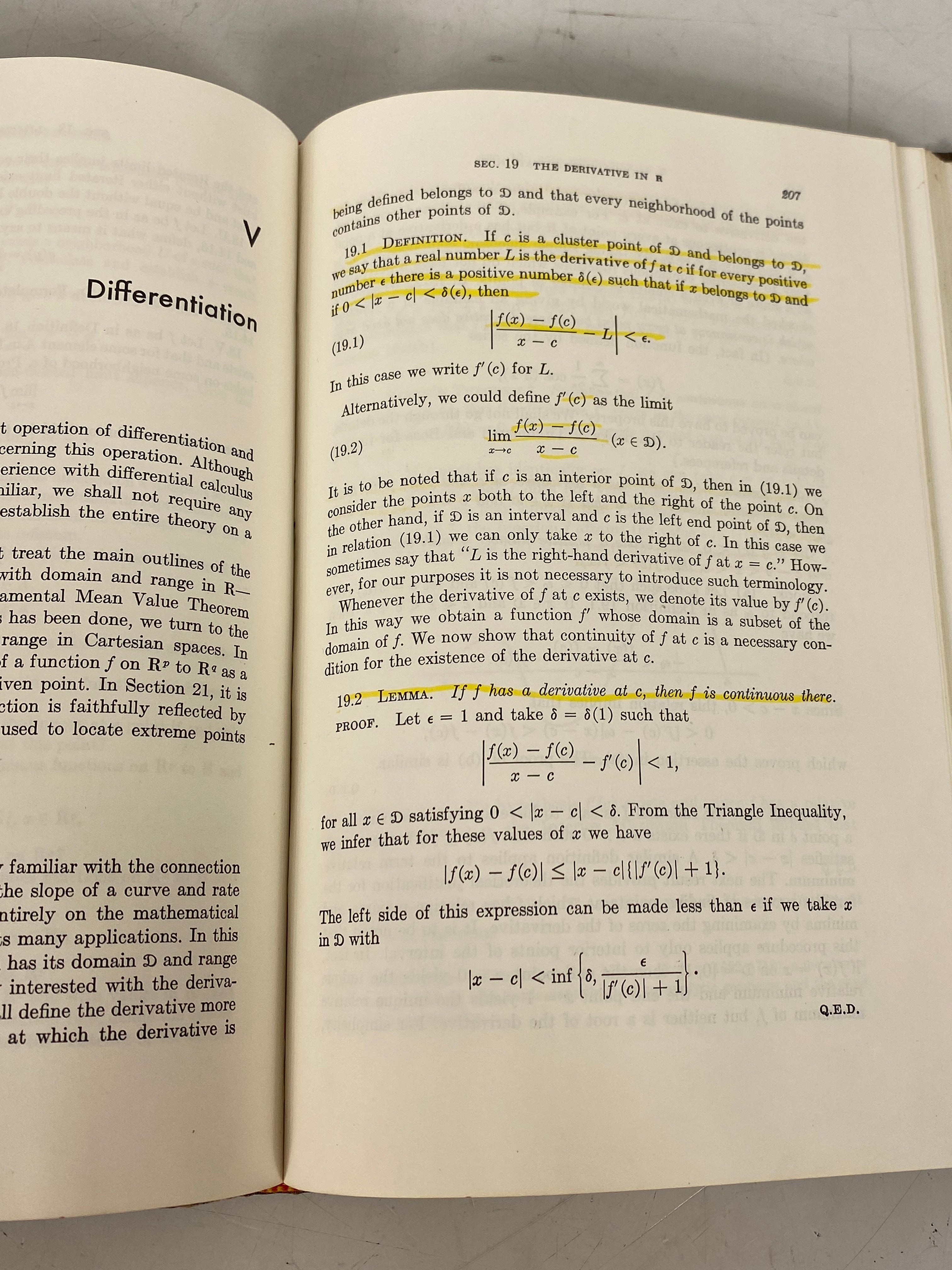 The Elements of Real Analysis Robert Bartle 1964 Vintage HC