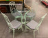 Dining Set / Metal "Rattan-Style"