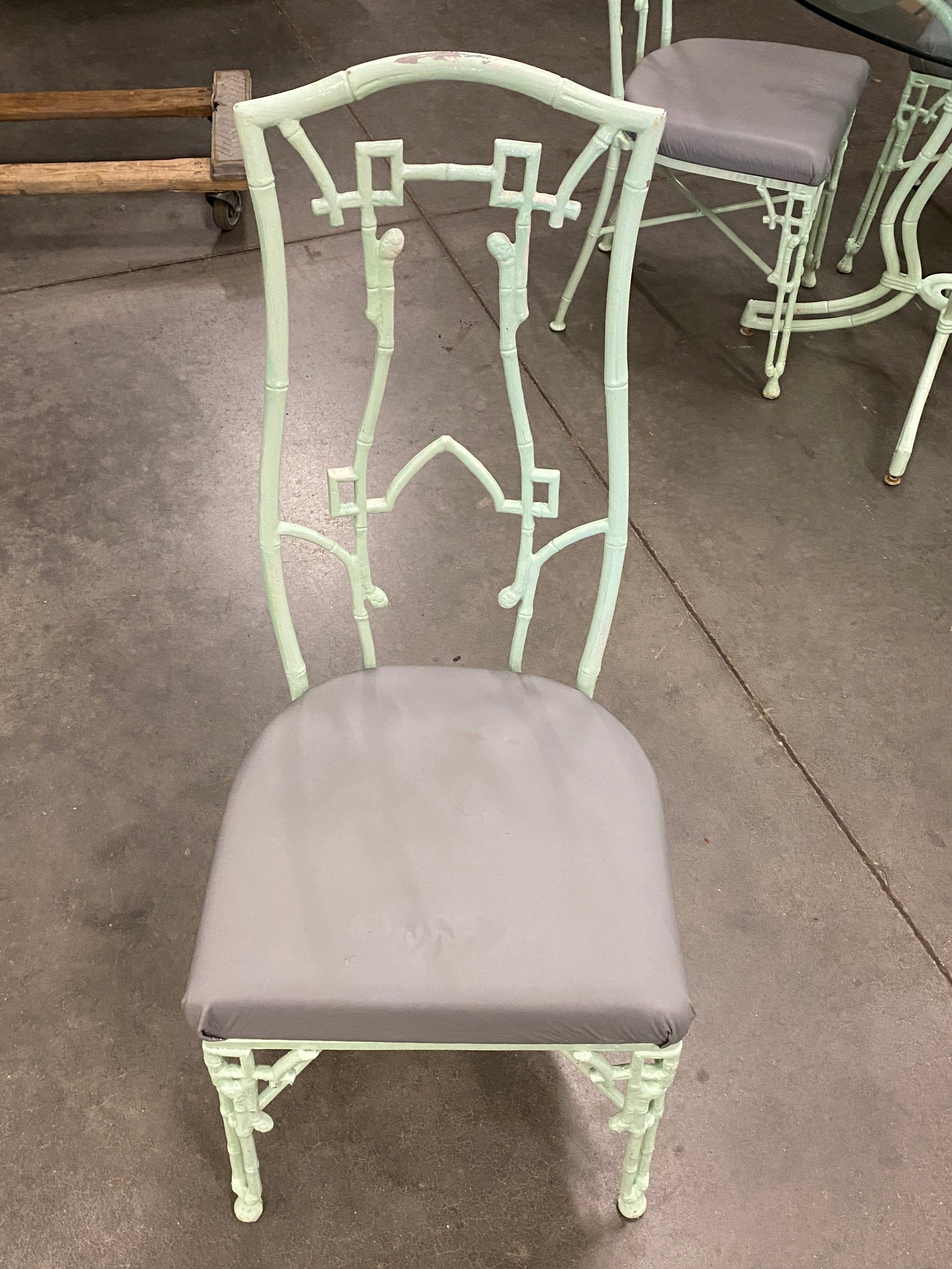 Dining Set / Metal "Rattan-Style"