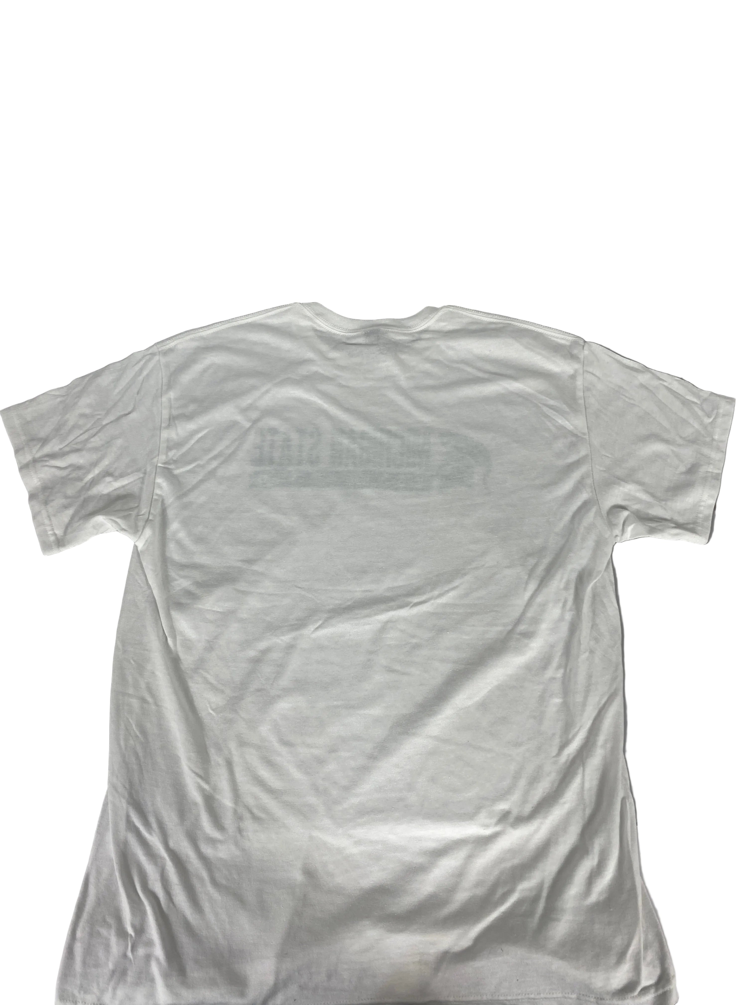 White Spartan Volleyball Short Sleeve T-Shirt Unisex Size L