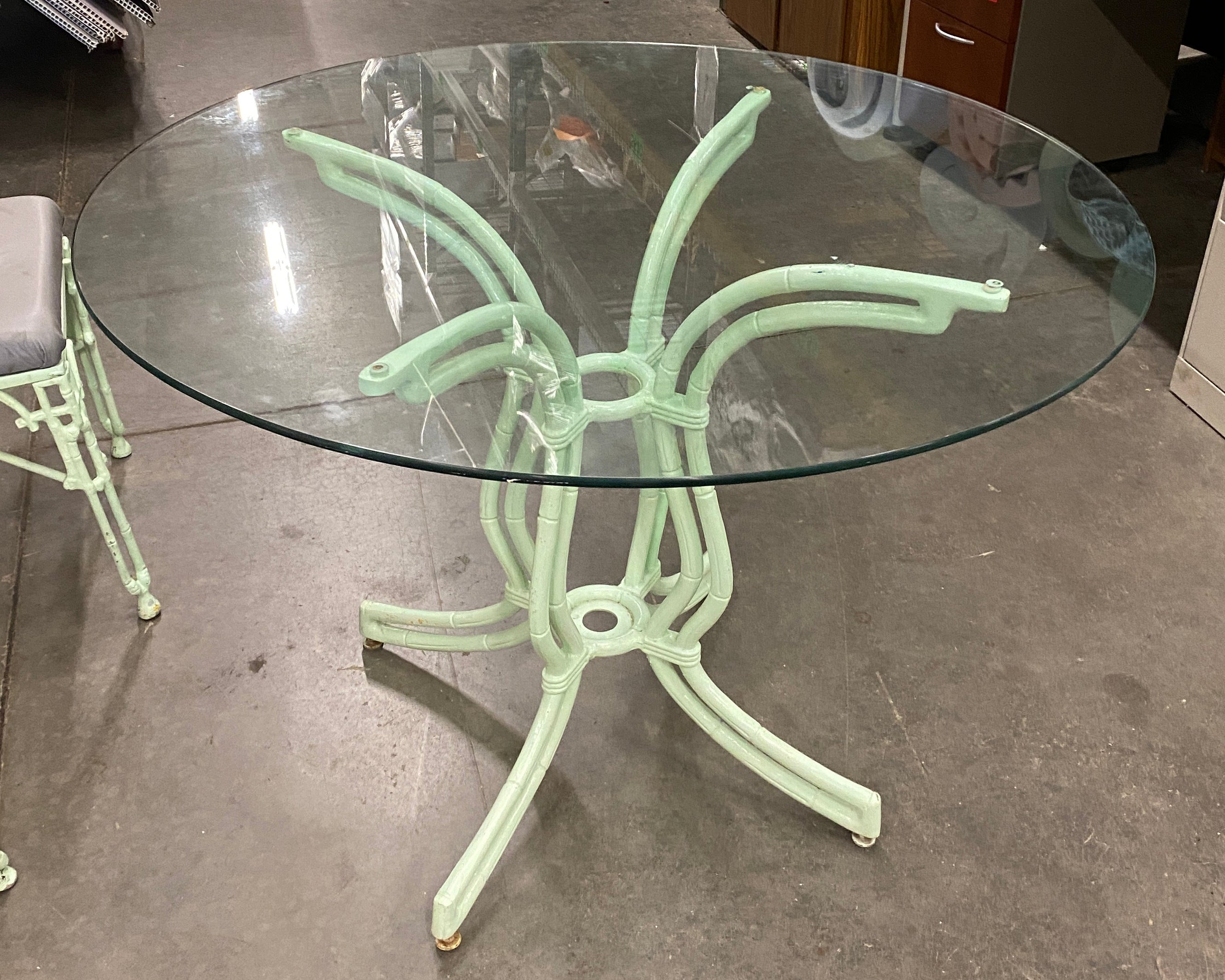 Dining Set / Metal "Rattan-Style"