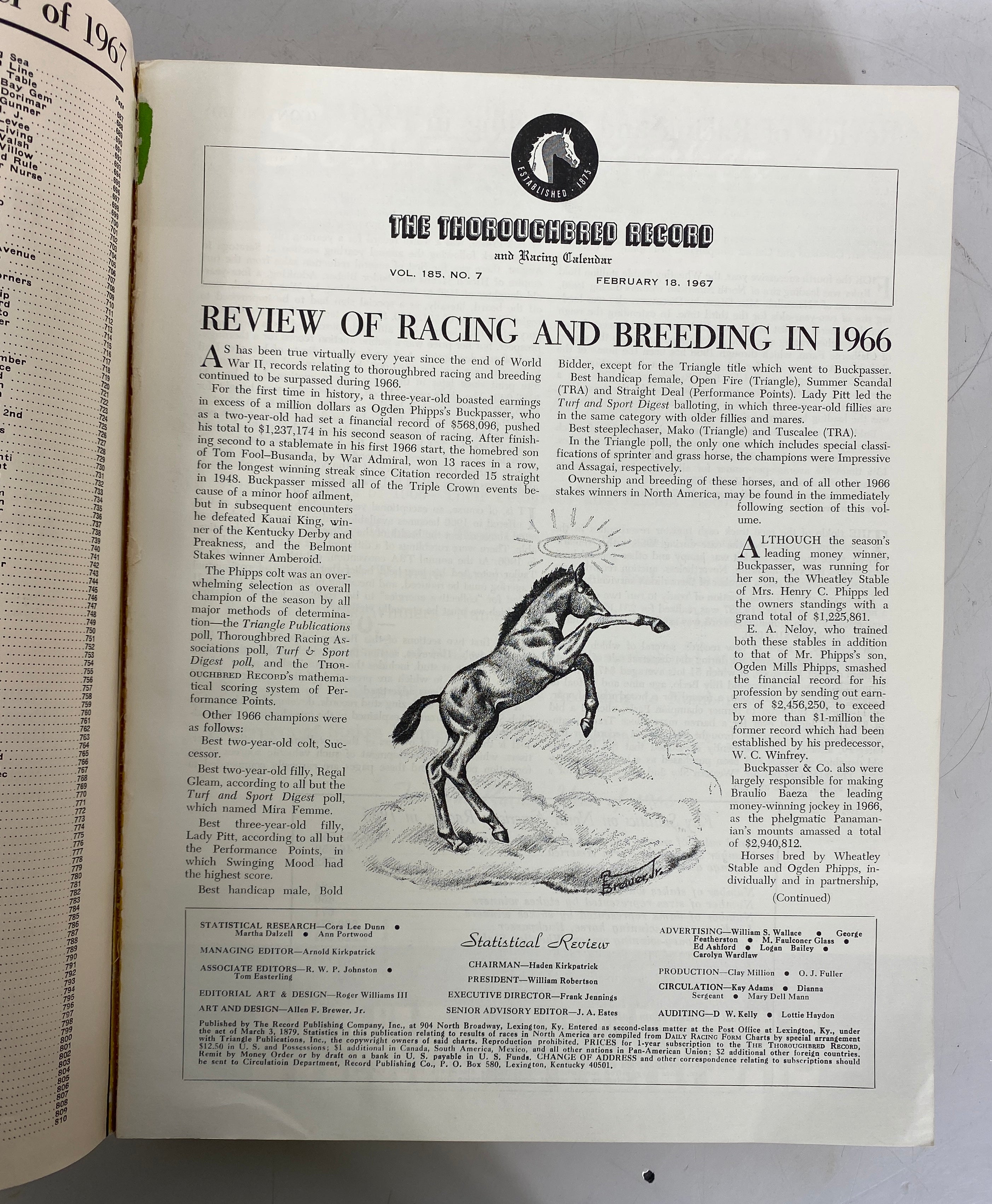 Lot of 3: The Thoroughbred Record & Racing Calendar 1964-1966 Vintage SC