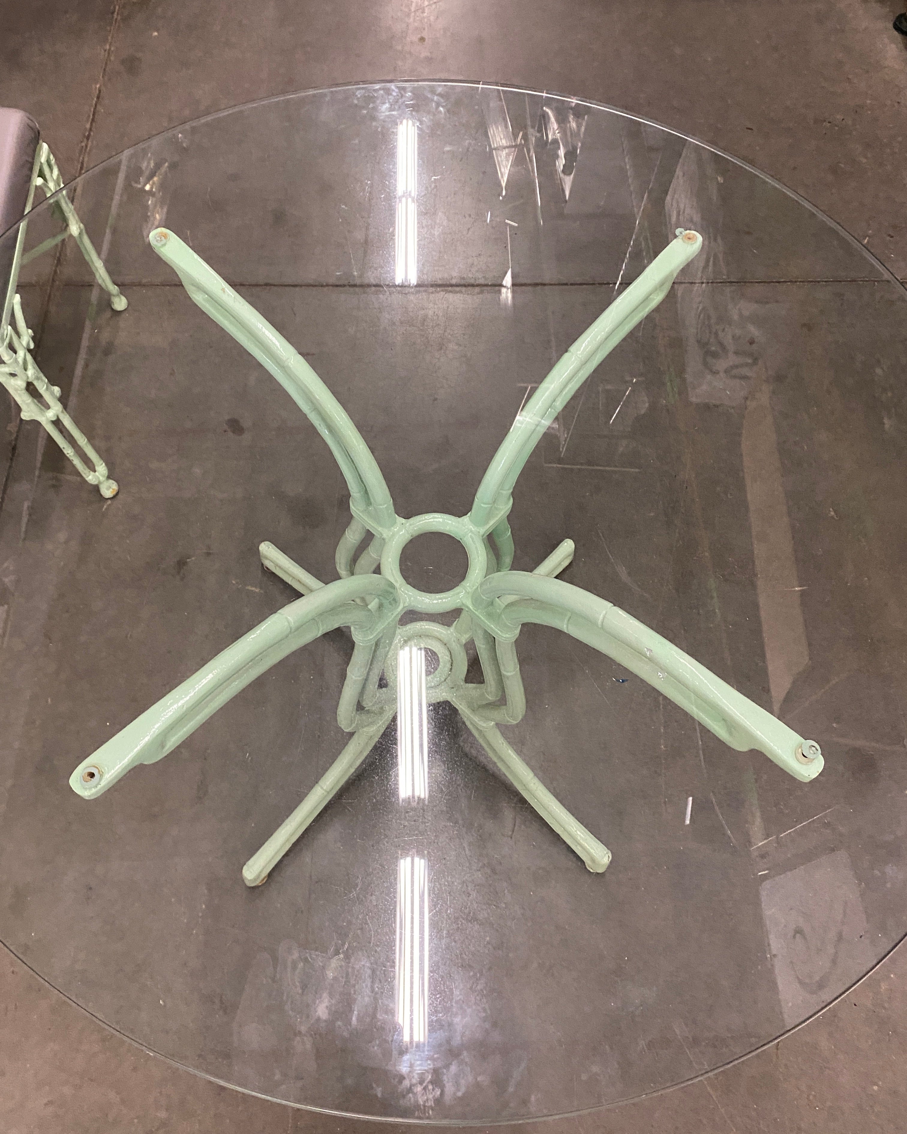 Dining Set / Metal "Rattan-Style"