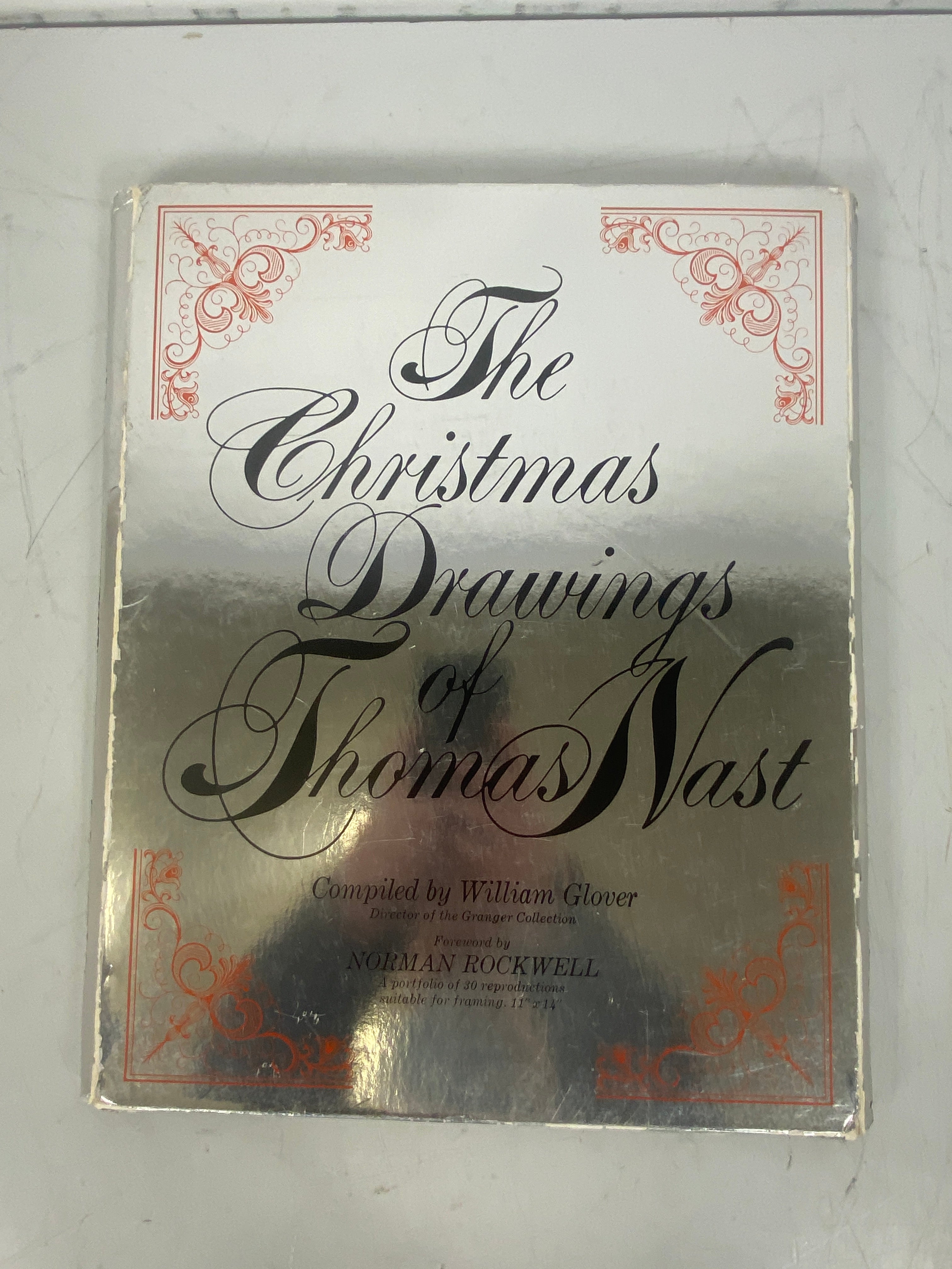 The Christmas Drawings of Thomas Nast Prints Foreword by Normal Rockwell 1970