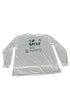 Dry Fit White "Go Green Go White" Long Sleeve Volleyball Shirt Unisex Size XL