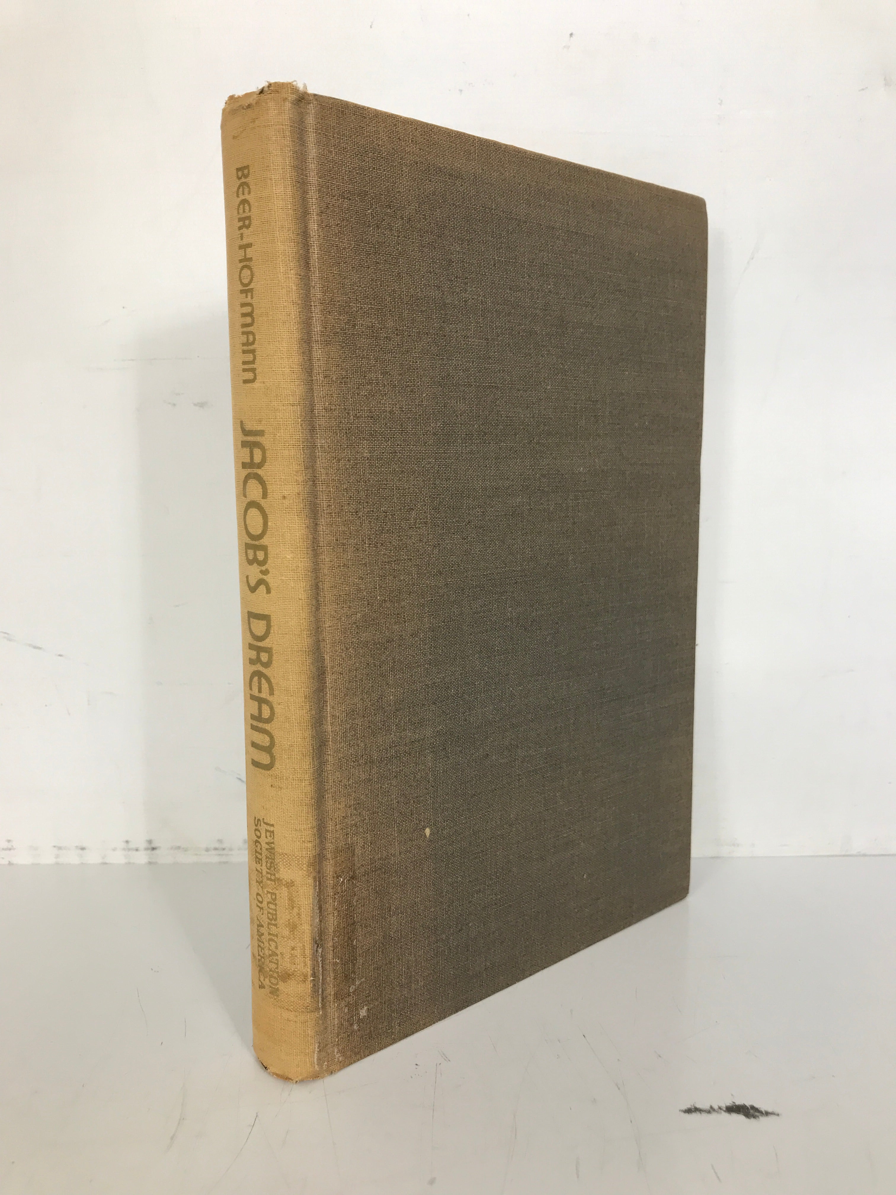 Jacob's Dream A Prologue Richard Beer-Hofmann 1946 HC Ex-Library