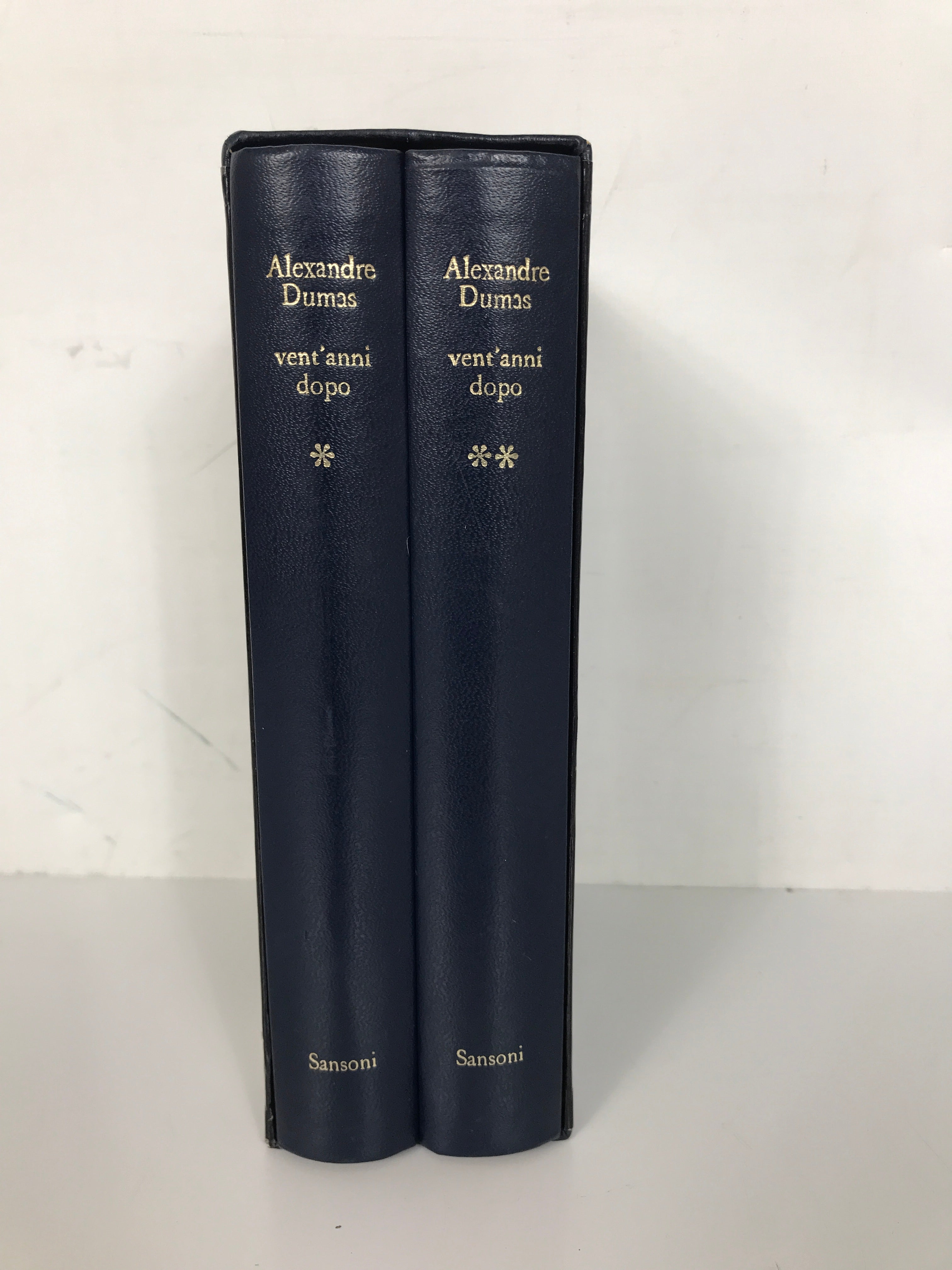 2 Vol Set: Alexandre Dumas Vent'Anni Dopo "Twenty Years Later" 1973 HC Slipcase