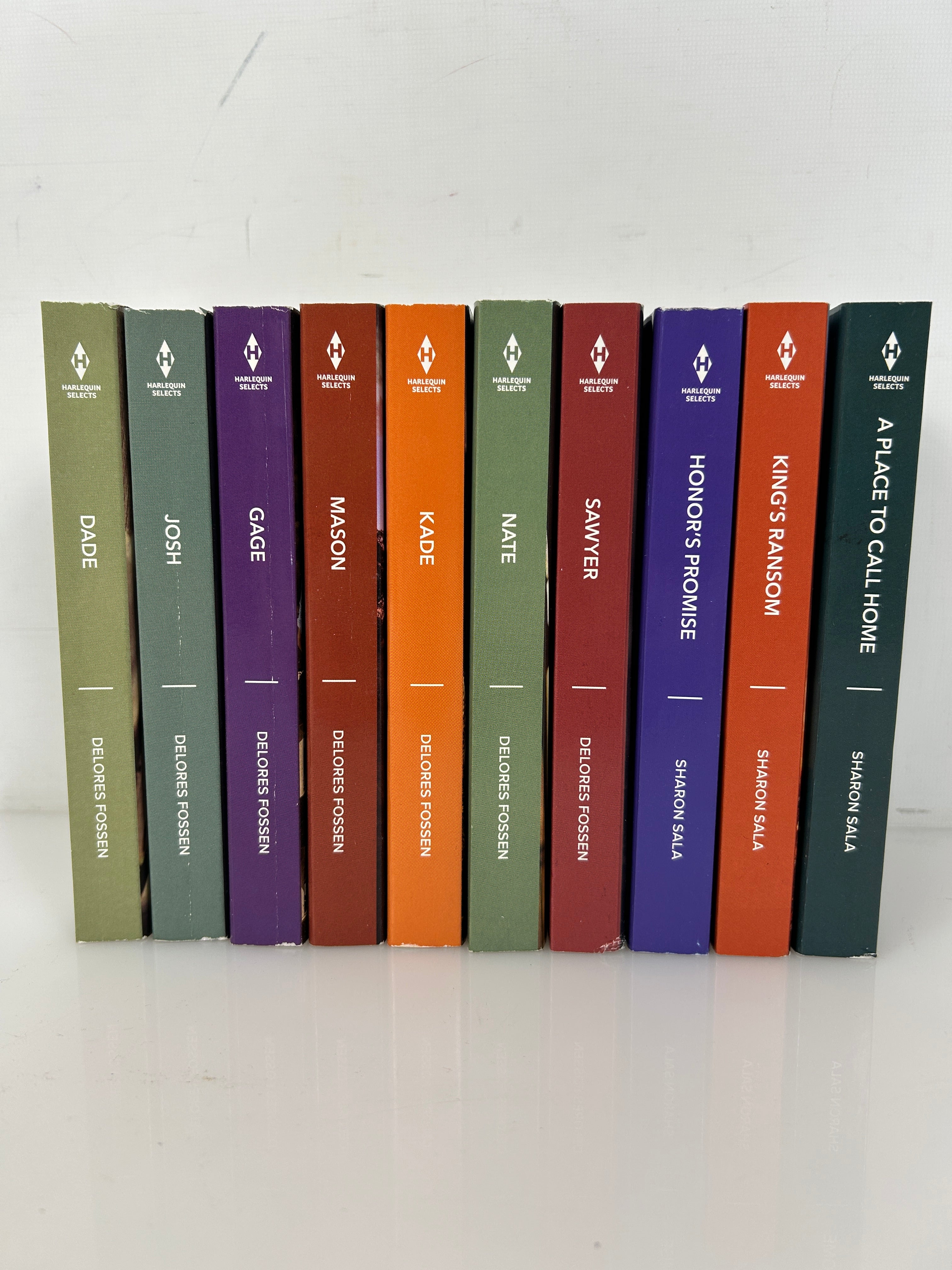 Lot of 10 Harlequin Selects by Delores Fossen & Sharon Sala SC