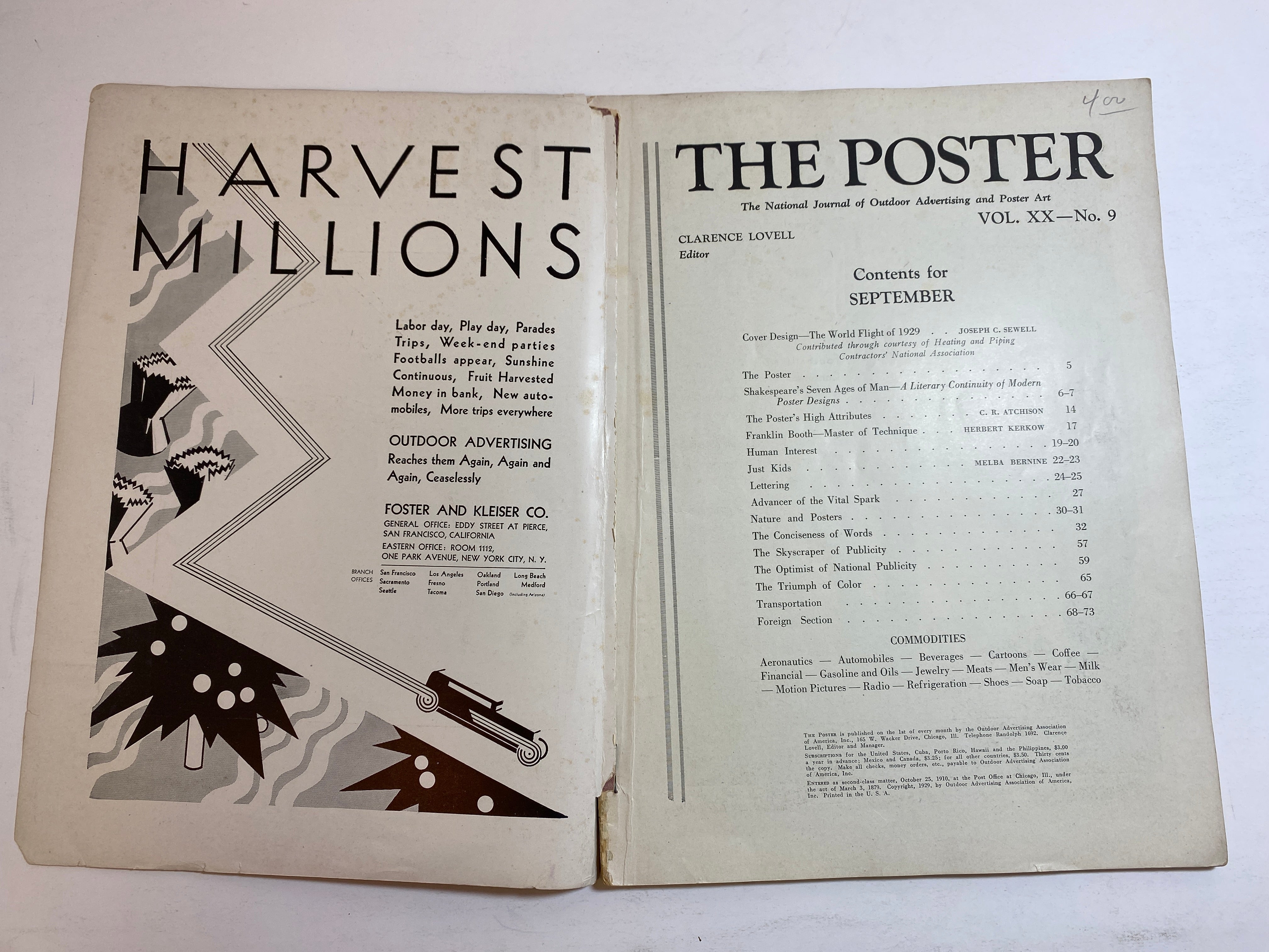 The Poster Outdoor Advertising Journal 1929